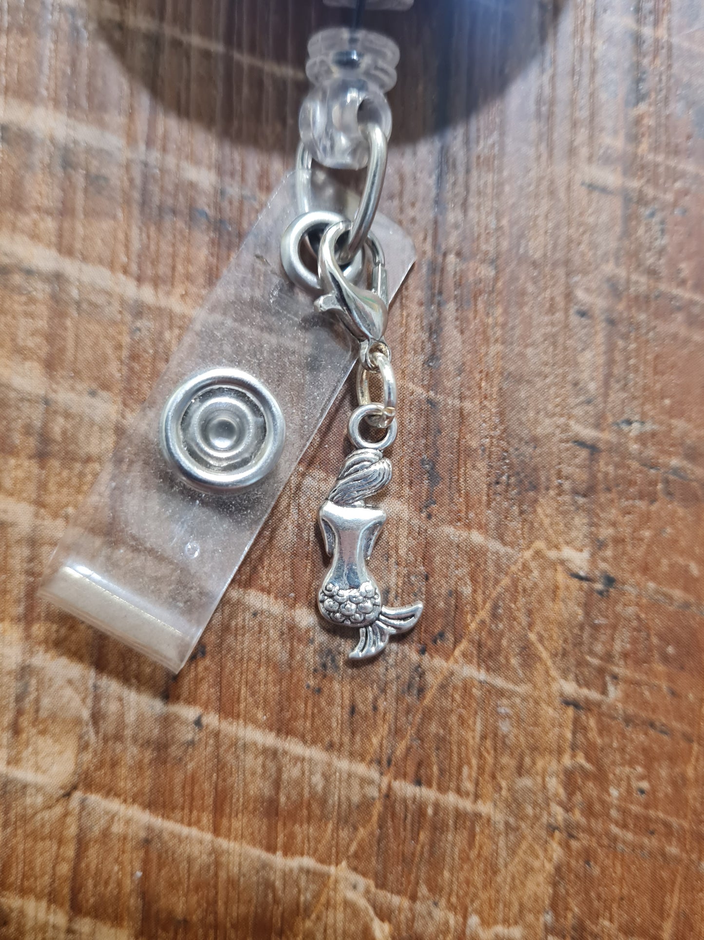 Mermaid ~ ID Badge Reel Charm ~ Custom Made Charms ~ Badge Buddy ~ Badge Accessories ~ Mermaid ID Badge Reel Charm - Magical Under the Sea Lanyard Flair for Pediatric Nurses and Dental Hygienists