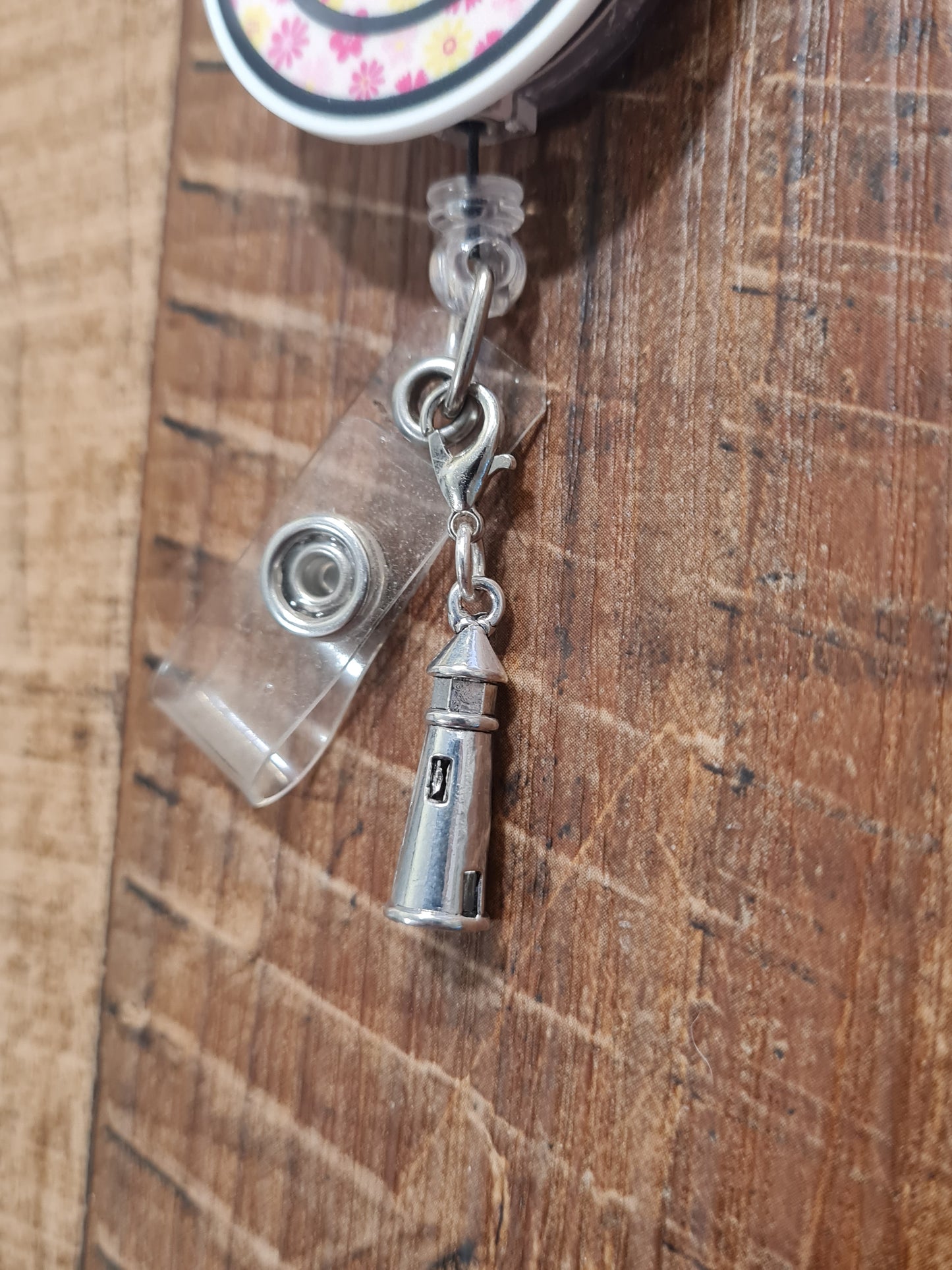 "Guiding Light" Lighthouse ID Badge Charm - Meaningful Gift for Mentors, Teachers, & Nurse Navigators - Beacon of Hope Badge Flair - Nautical Symbolism