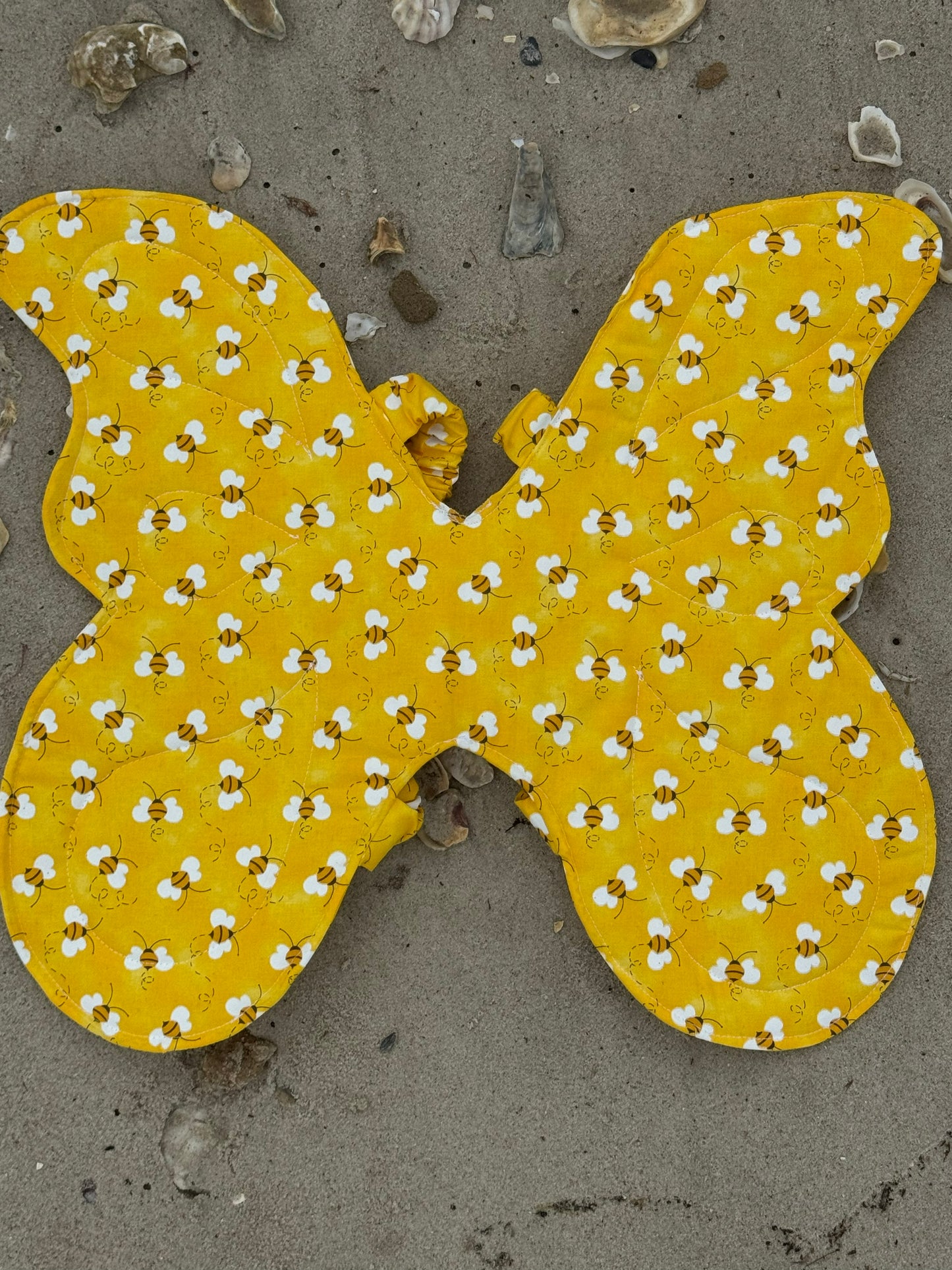 Child’s Bee Butterfly Wings – Soft Dress-Up Costume with Comfortable Elastic Straps