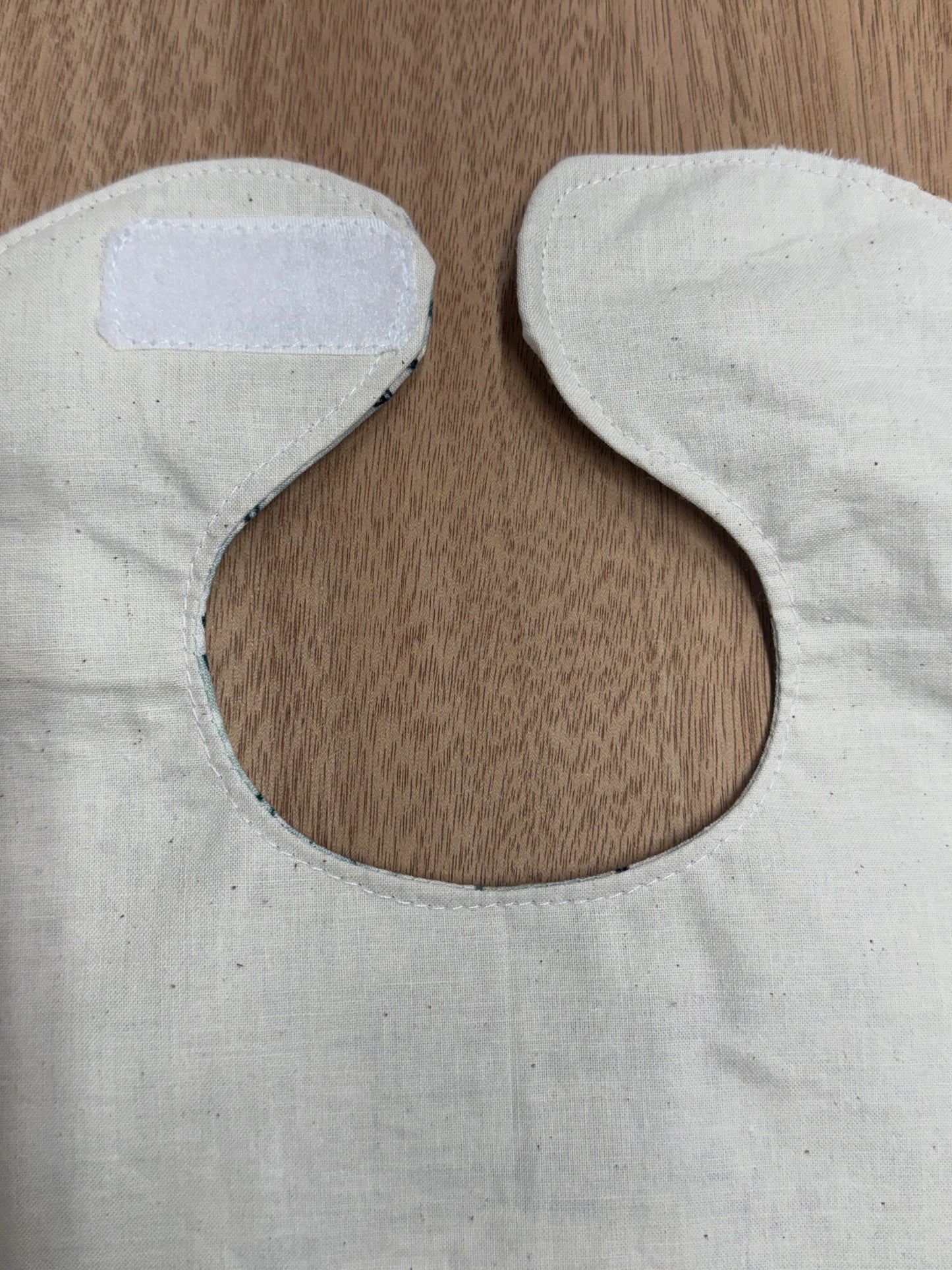 Personalized Appliqué Monogram Bib | Floral Fabric Baby Bib | Custom Name Baby Gift | 100% Cotton 9x13 Bib | Velcro Closure | Baby Shower Gift