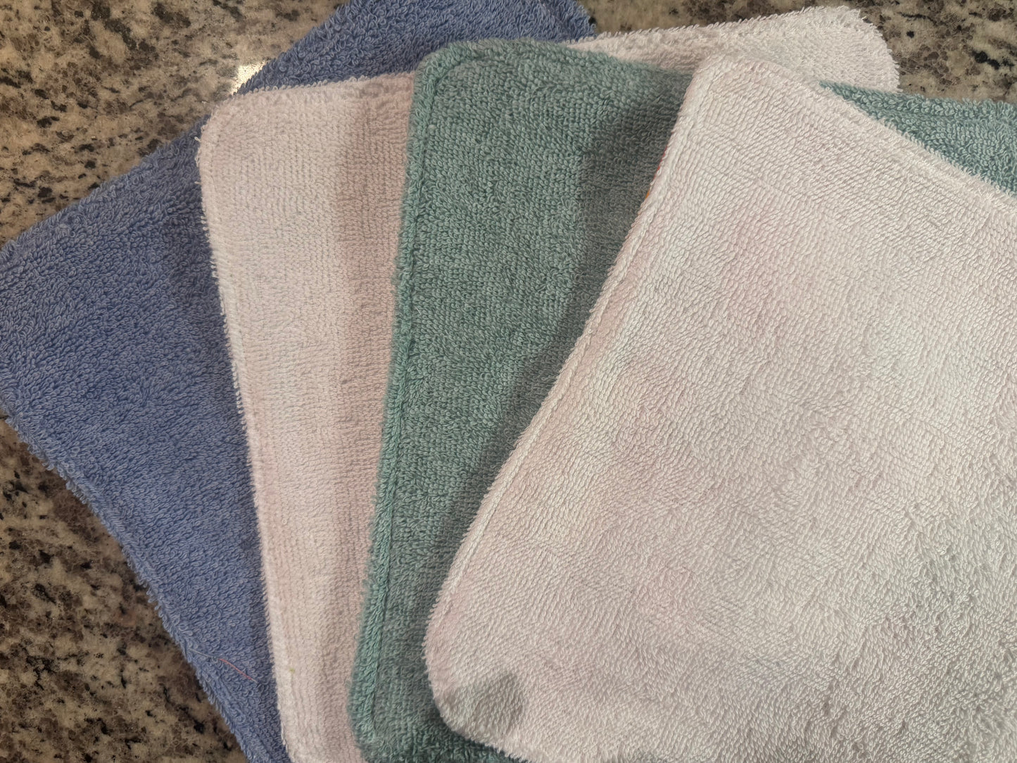 Fruit Kitchen Dish Cloth Set | Set of 4 Reusable Cotton Dish Cloths | Terry Cloth Kitchen Towels | Colorful Fruit Washcloths | Eco-Friendly Gift