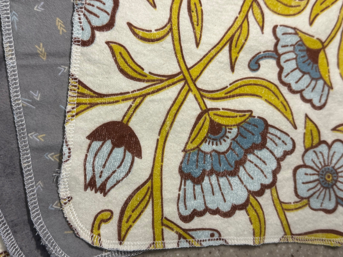 Abstract Flower ~ Reusable Mop Pads | 100% Cotton Flannel | Washable & Eco-Friendly | Set of 5 | Fits Swiffer-Style Mops