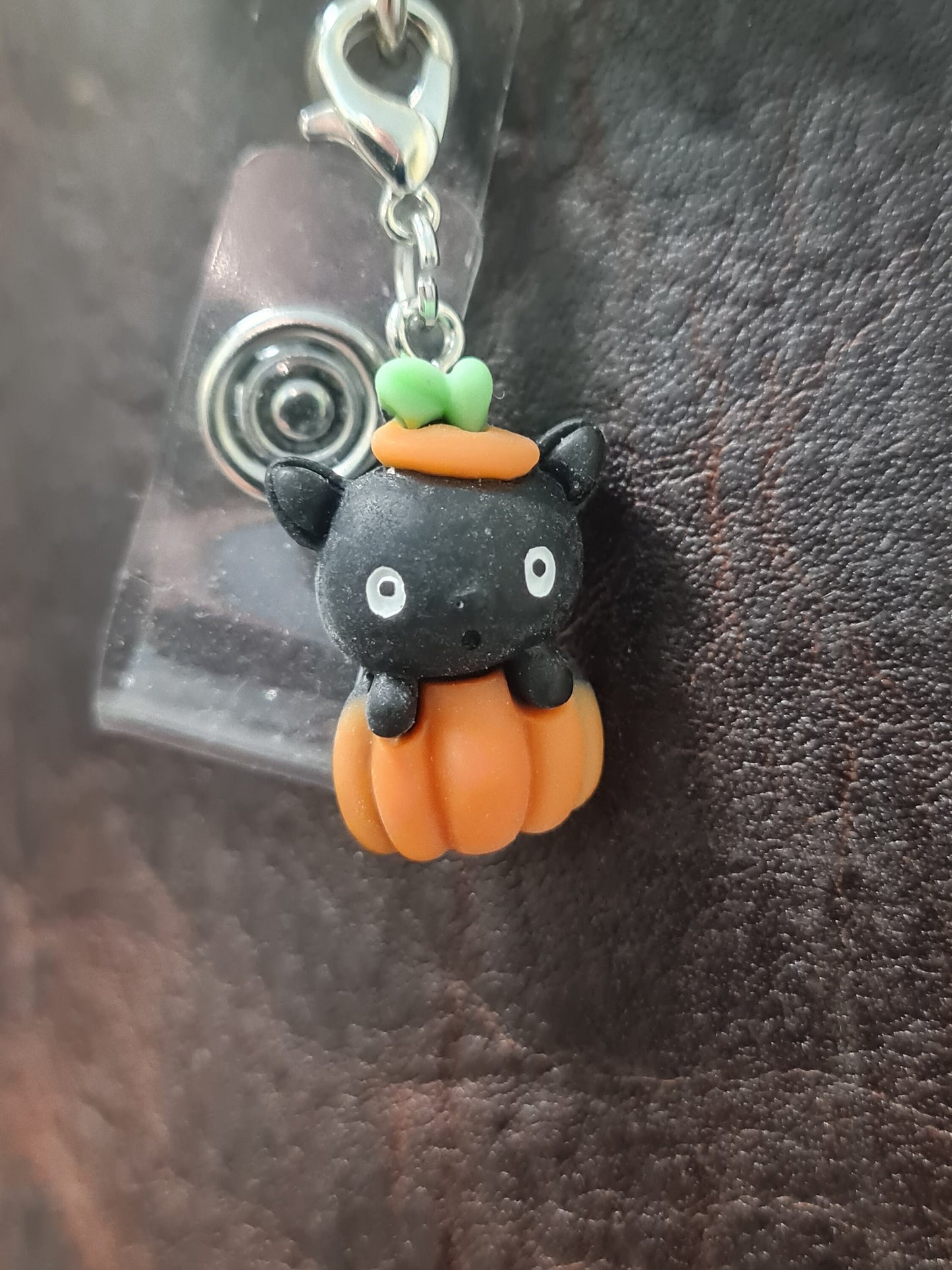Halloween ~ ID Badge Reel Charm ~ Custom Made Charms ~ Badge Buddy ~ Badge Accessories
