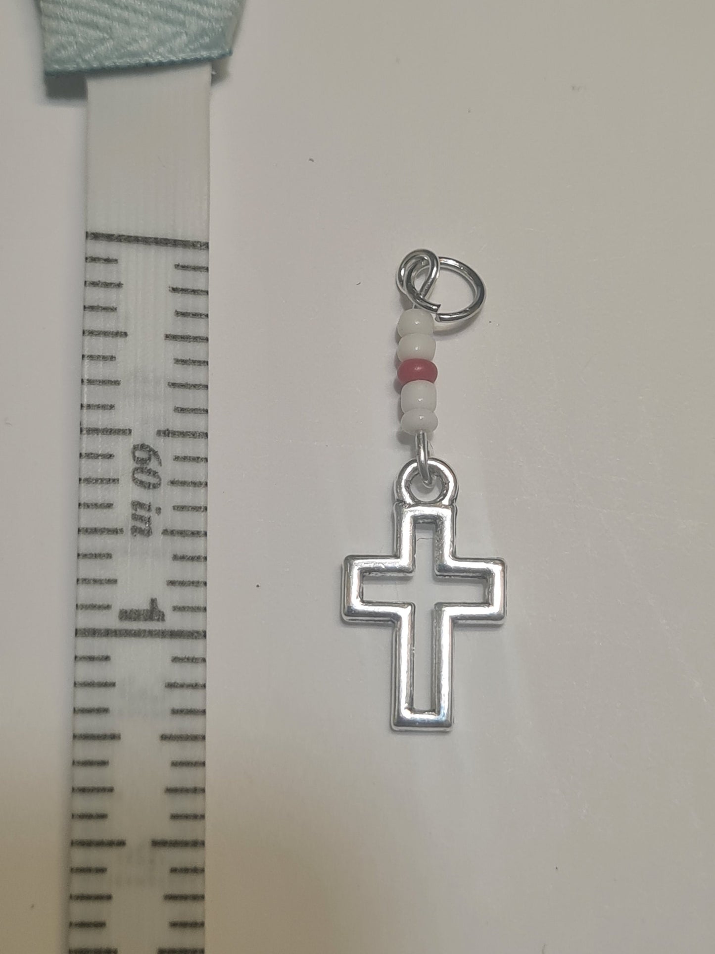 Cross Hearing Aid Charm ~ Cochlear Implant Charm ~ Custom Made ~ Sign of Faith