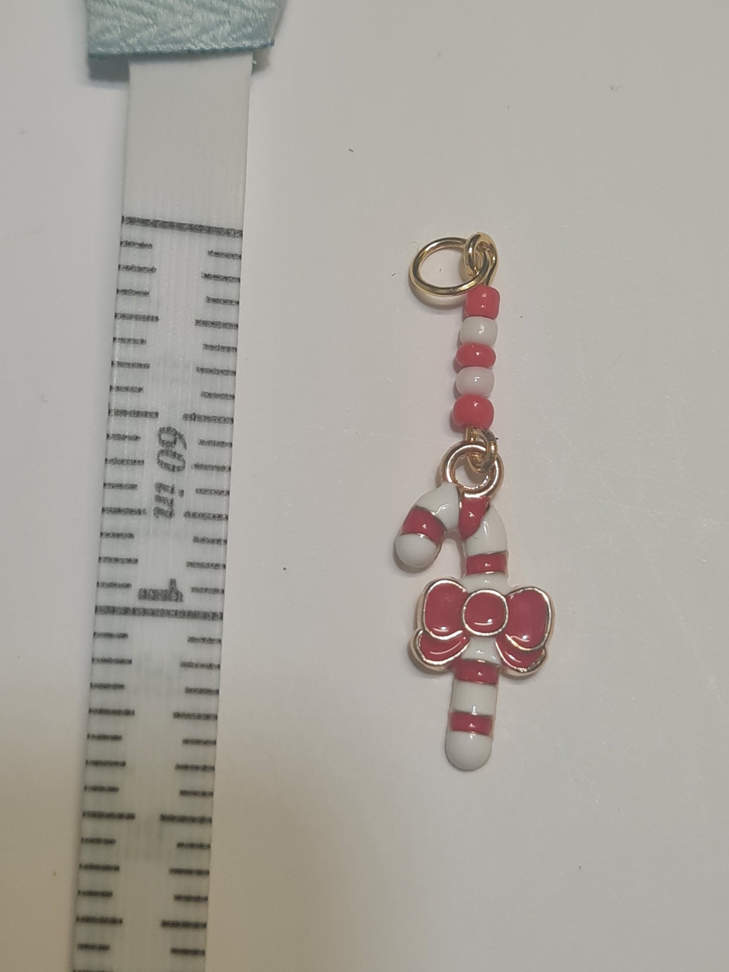 Christmas Candy Cane Hearing Aid Charm ~ Cochlear Implant Charm ~ Custom Made