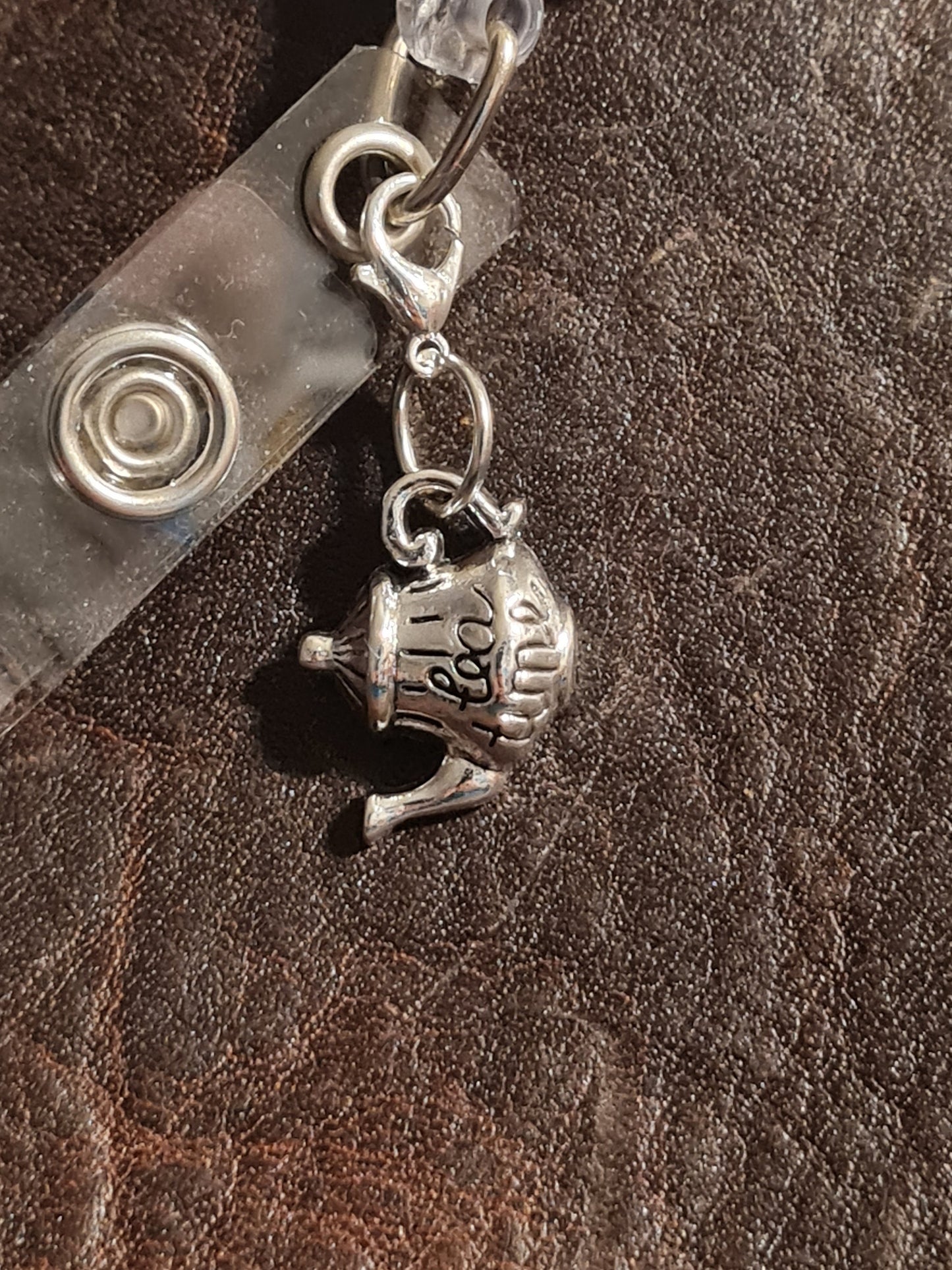 Tea Pot ~ ID Badge Reel Charm ~ Custom Made Charms ~Tea Time ~ Coffee Pot ~ Badge Buddy ~ Badge Accessories