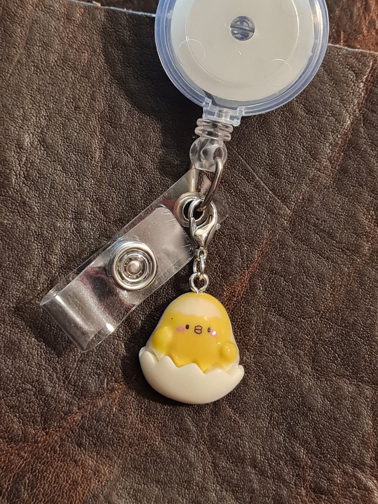 Easter Chicks ~ ID Badge Reel Charm ~ Custom Made Charms ~ Easter Eggs ~ Badge Buddy ~ Badge Accessories