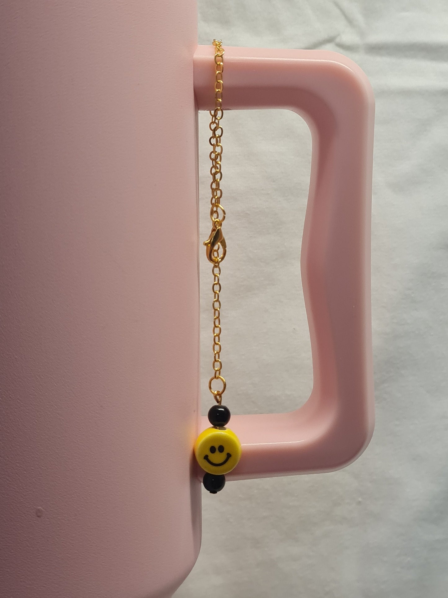 Smiley Face Tumbler Charm ~ Stanley Cup Charm ~ Custom Made Charms ~ Cup Accessory