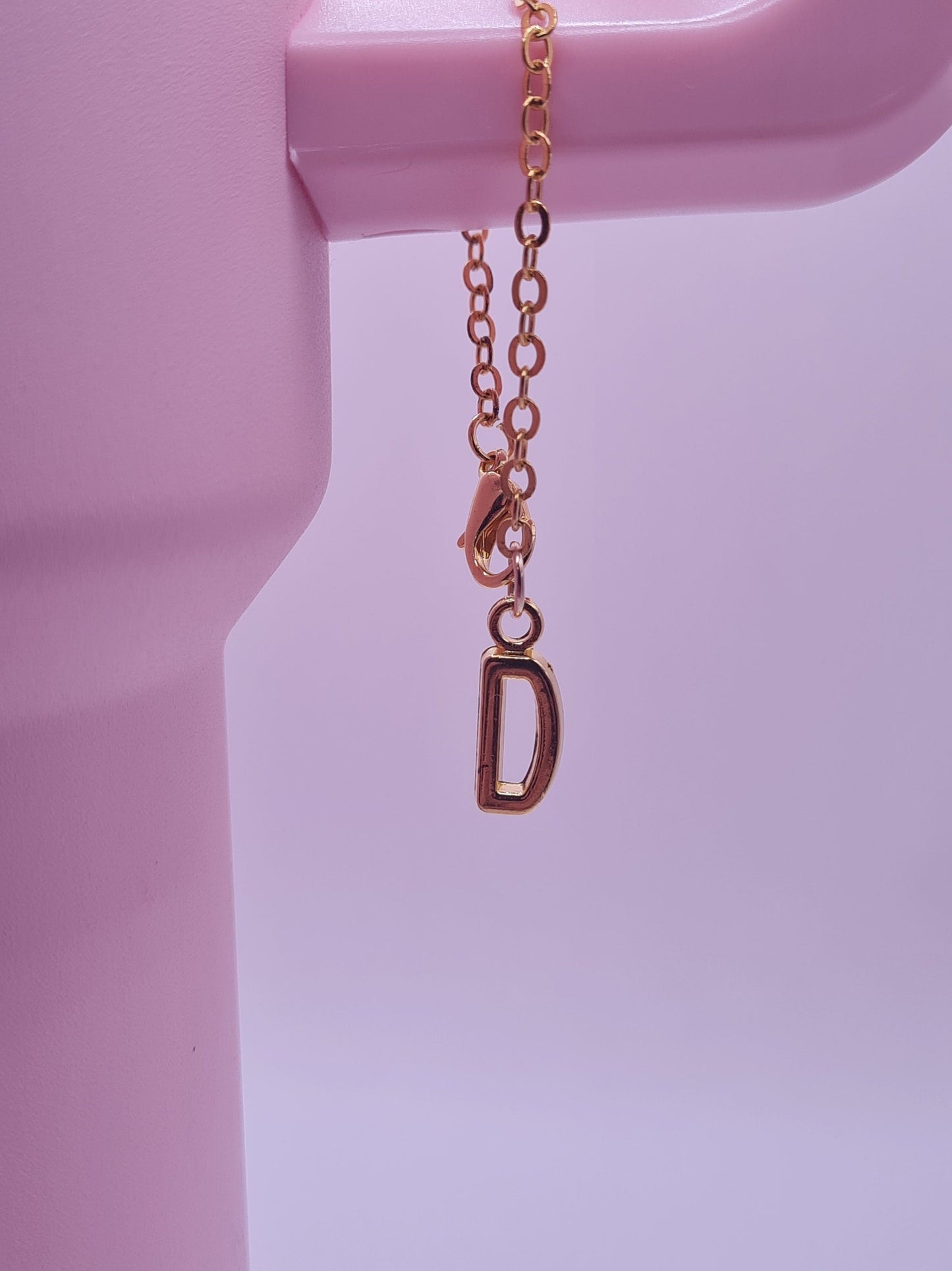 Gold Initial Tumbler Charm ~ Stanley Cup Charm ~ Custom Made Charms ~ Handle Charm ~ Initial Charm ~ Cup Accessory