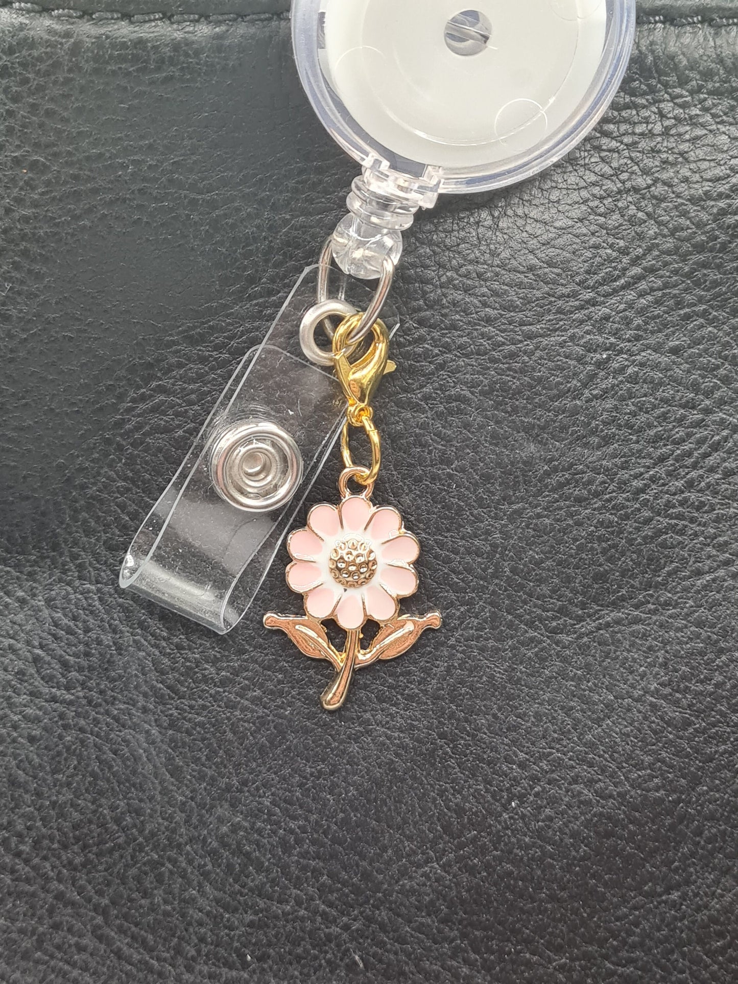 Daisy ~ ID Badge Reel Charm ~ Custom Made Charms ~ Badge Buddy ~ Badge Accessories ~ Colorful Daisies ~ Flower Badge Charm