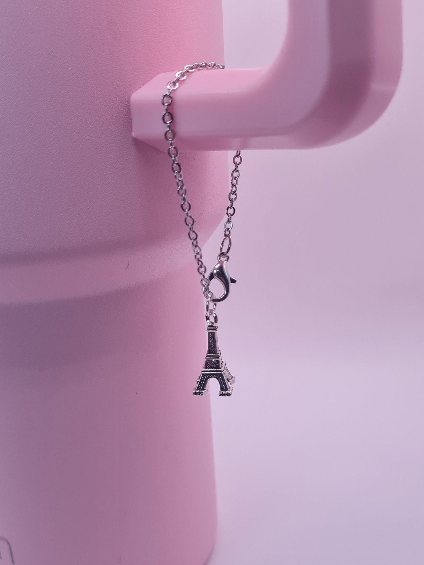 Eiffel Tower Tumbler Charm ~ Stanley Cup Charm ~ Custom Made Charms ~ Cup Charm ~ Cup Handle Charm ~ Paris Charm ~ Cup Accessory