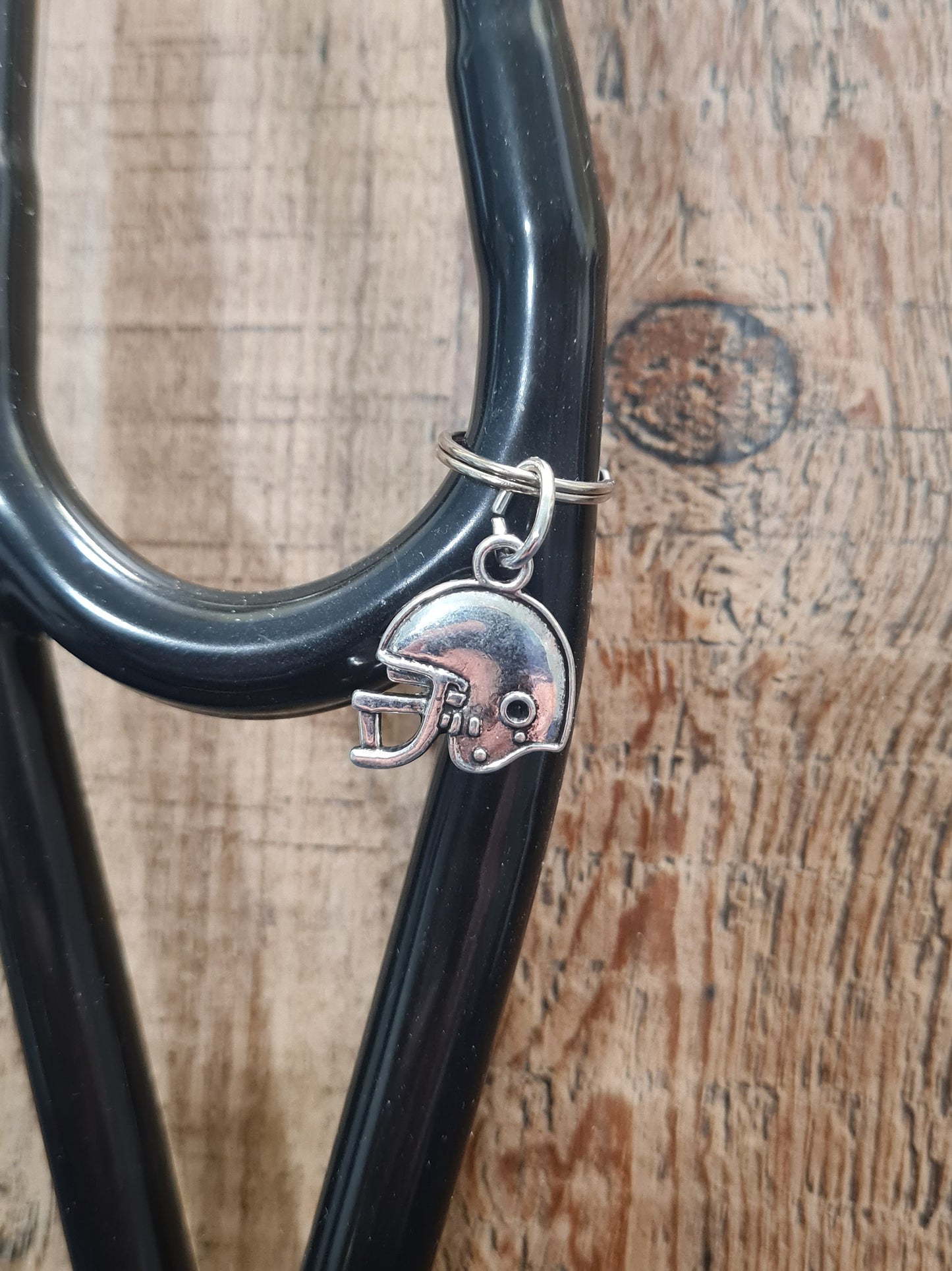 Football ~ Stethoscope Charm ~ RN Charm ~ Medical Stethoscope Charm ~ Football Helmet ~ Physician Charm ~ Stethoscope Tag ~ OT ~ RT ~ Helmet