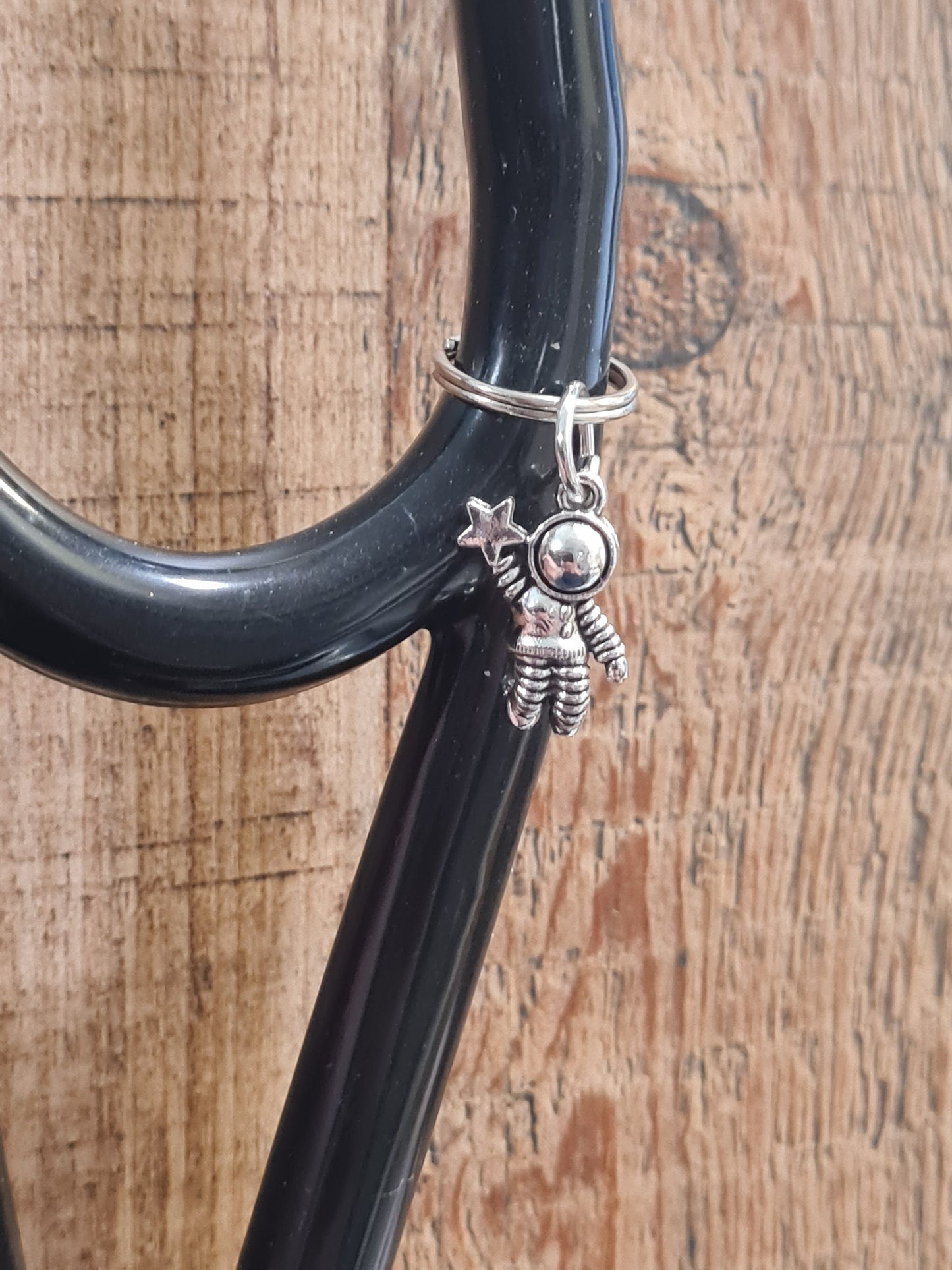 Astronaut ~ Stethoscope Charm ~ RN Charm ~ Medical Stethoscope Charm ~ Space Charm ~ Physician Charm ~ Stethoscope Tag ~ OT ~ RT ~ Moon