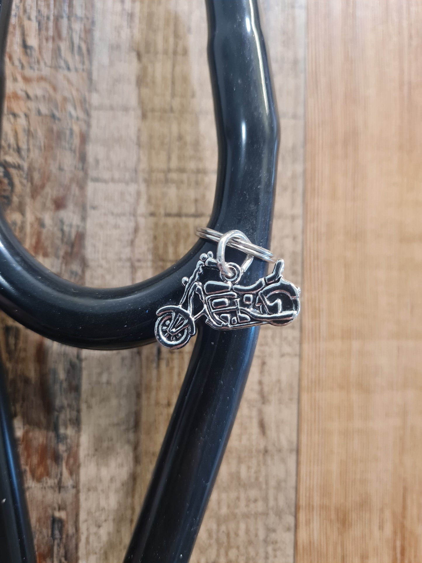 Motorcycle ~ Stethoscope Charm ~ RN Charm ~ Medical Stethoscope Charm ~ Physician Charm ~ Stethoscope Tag ~ OT ~ PT ~ Cycle