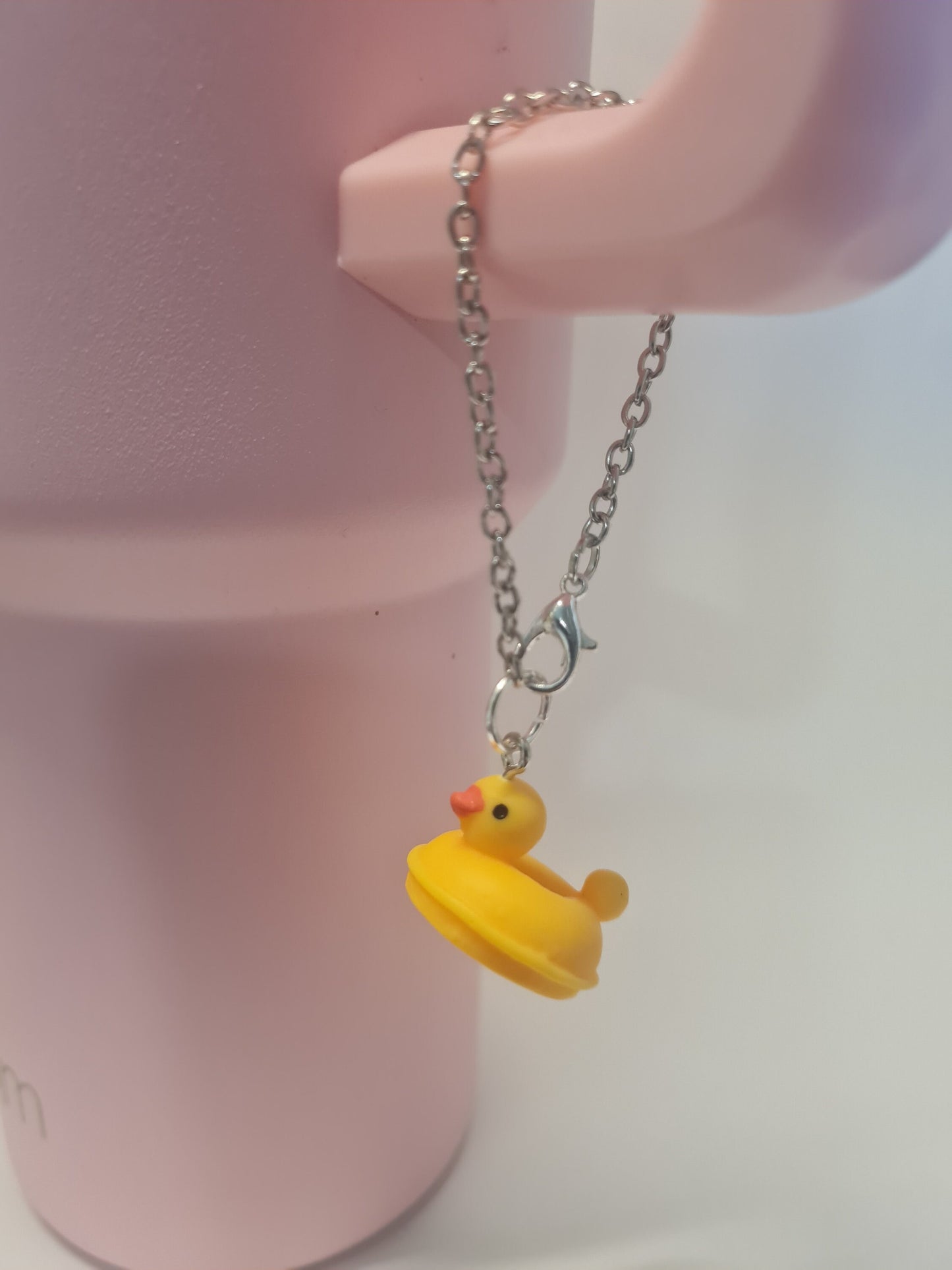 Rubber Duckie Tumbler Charm ~ Stanley Cup Charm ~ Custom Made Charms ~ Cup Charm ~ Cup Handle Charm ~ Rubber Duck ~ Duck Charm ~ Duck Float