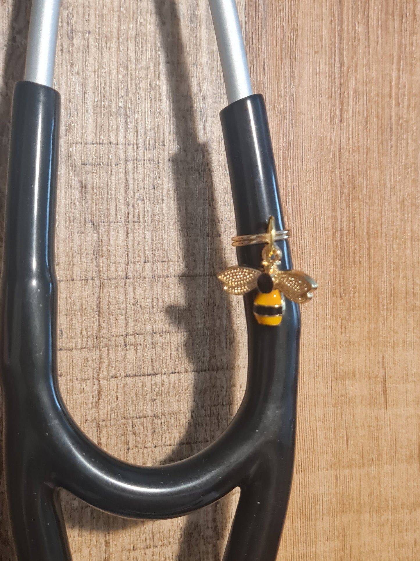 Bee ~ Honey Bee ~ Stethoscope Charm ~ RN Charm ~ Medical Stethoscope Charm ~ Physician Charm ~ Stethoscope Tag ~ OT ~ PT ~ Bee Charm