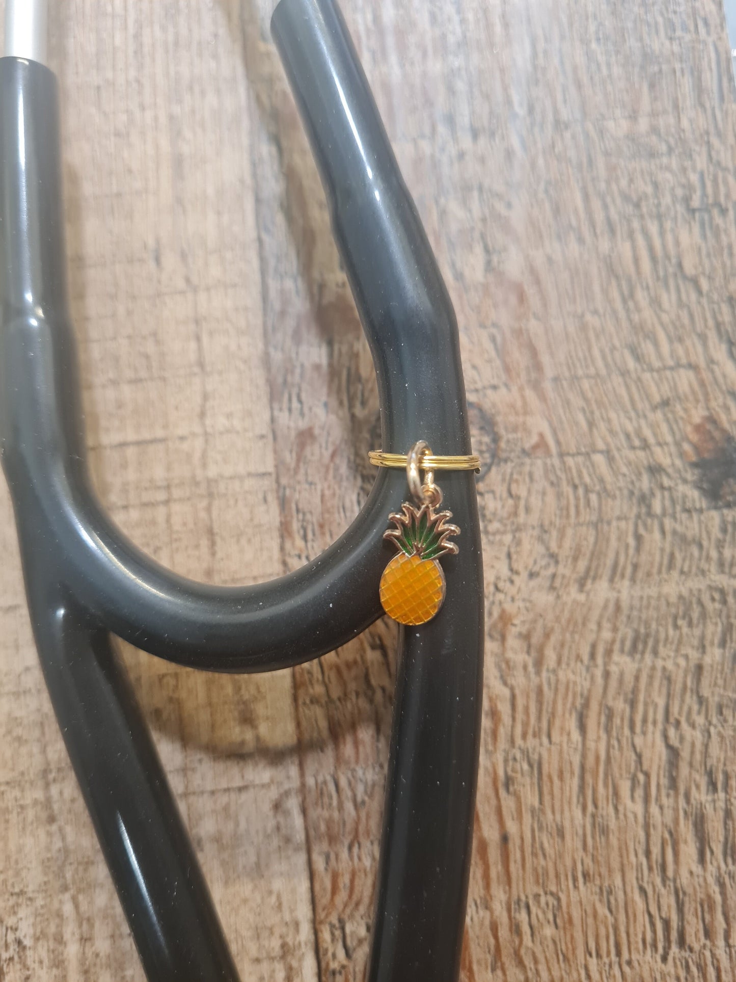 Pineapple Charm ~ Stethoscope Charm ~ RN Charm ~ Medical Stethoscope Charm ~ Physician Charm ~ Stethoscope Tag ~ OT ~ PA ~ Pineapple