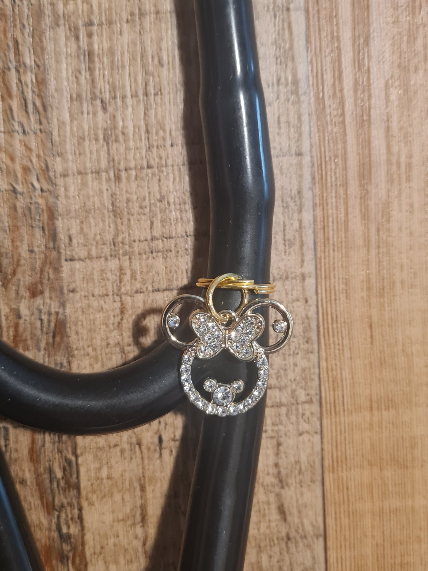 Minnie Mouse ~ Stethoscope Charm ~ RN Charm ~ Medical Stethoscope Charm ~ Physician Charm ~ Stethoscope Tag ~ OT ~ PT ~ Mickey Mouse