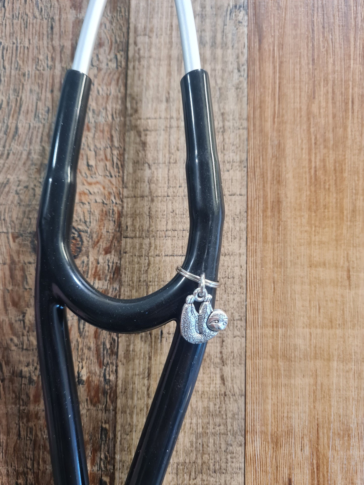 Sloth ~ Stethoscope Charm ~ RN Charm ~ Medical Stethoscope Charm ~ Physician Charm ~ Stethoscope Tag ~ OT ~ PT ~ Sloth Charm