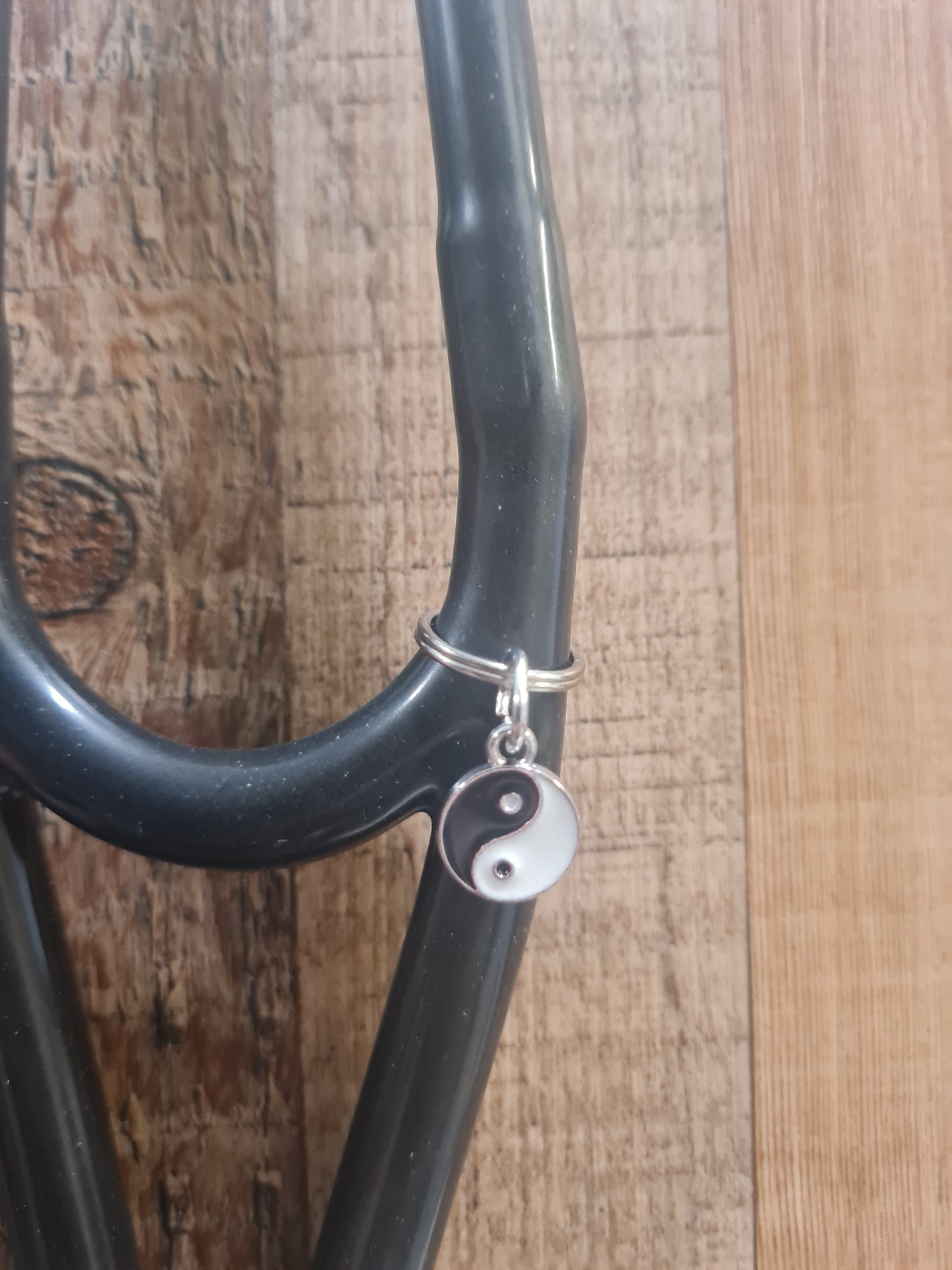 Yin Yang ~ Stethoscope Charm ~ RN Charm ~ Medical Stethoscope Charm ~ Physician Charm ~ Stethoscope Tag ~ OT ~ RT ~ Yin-Yang