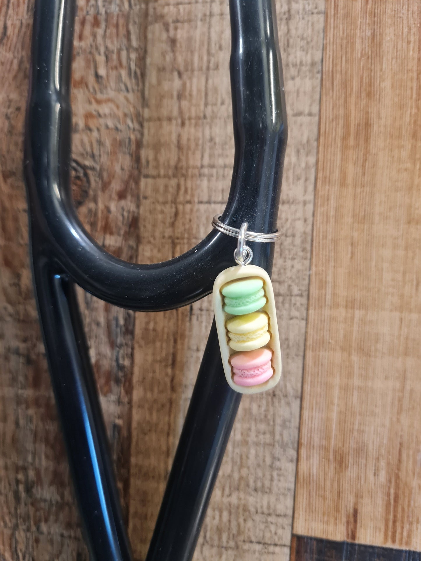 Macaron ~ Stethoscope Charm ~ RN Charm ~ Medical Stethoscope Charm ~ Physician Charm ~ Stethoscope Tag ~ OT ~ PT ~ Macaron Charm