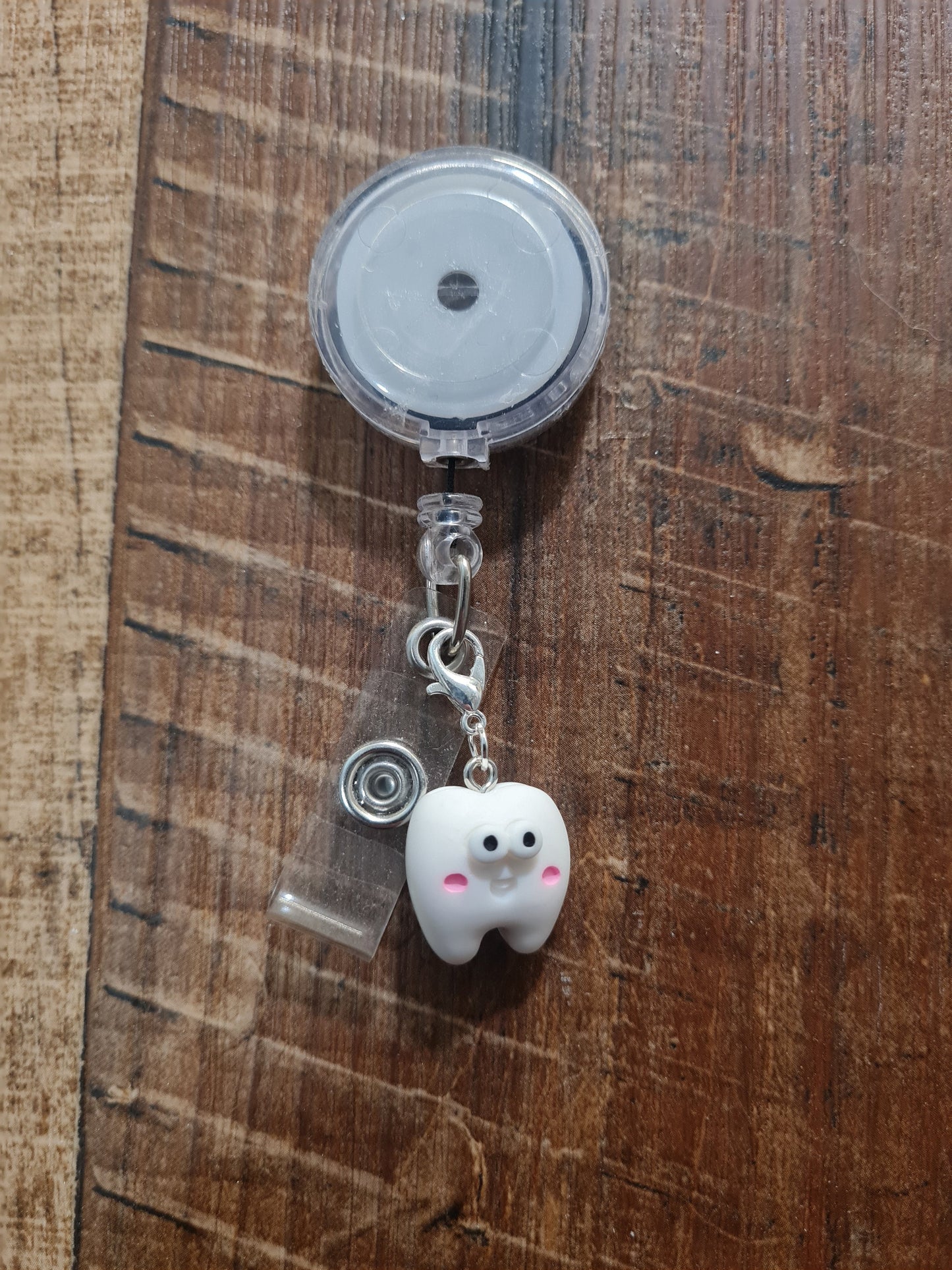 Dental Assistance ~ Dentist ~ Dental Hygienist ~ Tooth ~ ID Badge Reel Charm ~ Custom Made Charms ~ Badge Buddy ~ Badge Accessories
