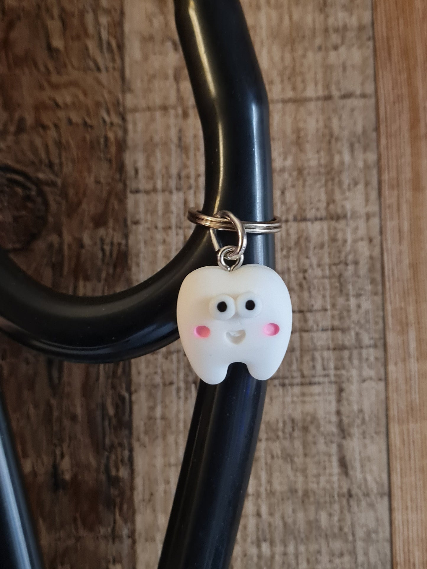 Tooth ~ Stethoscope Charm ~ RN Charm ~ Medical Stethoscope Charm ~ Physician Charm ~ Stethoscope Tag ~ OT ~ PT ~ Dental Charm