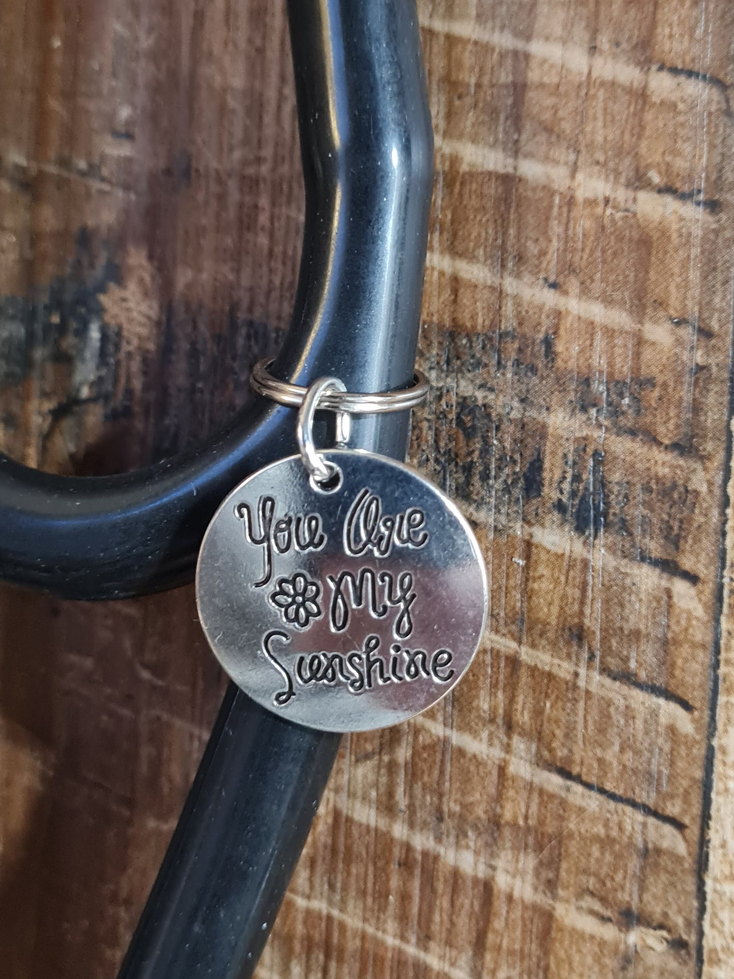 You Are My Sunshine ~ Stethoscope Charm ~ RN Charm ~ Medical Stethoscope Charm ~ Physician Charm ~ Stethoscope Tag ~ OT ~ PT ~ Sunny ~ Sun