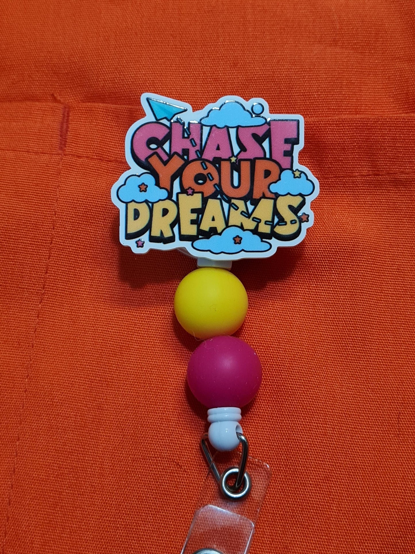 Chase Your Dreams Badge Reel ~ Health Care Badge Reel ~ Medical Badge Reel ~ Badge Reel ~ RN Badge Reel ~ Dreamer Badge Reel ~ Nurse Badge