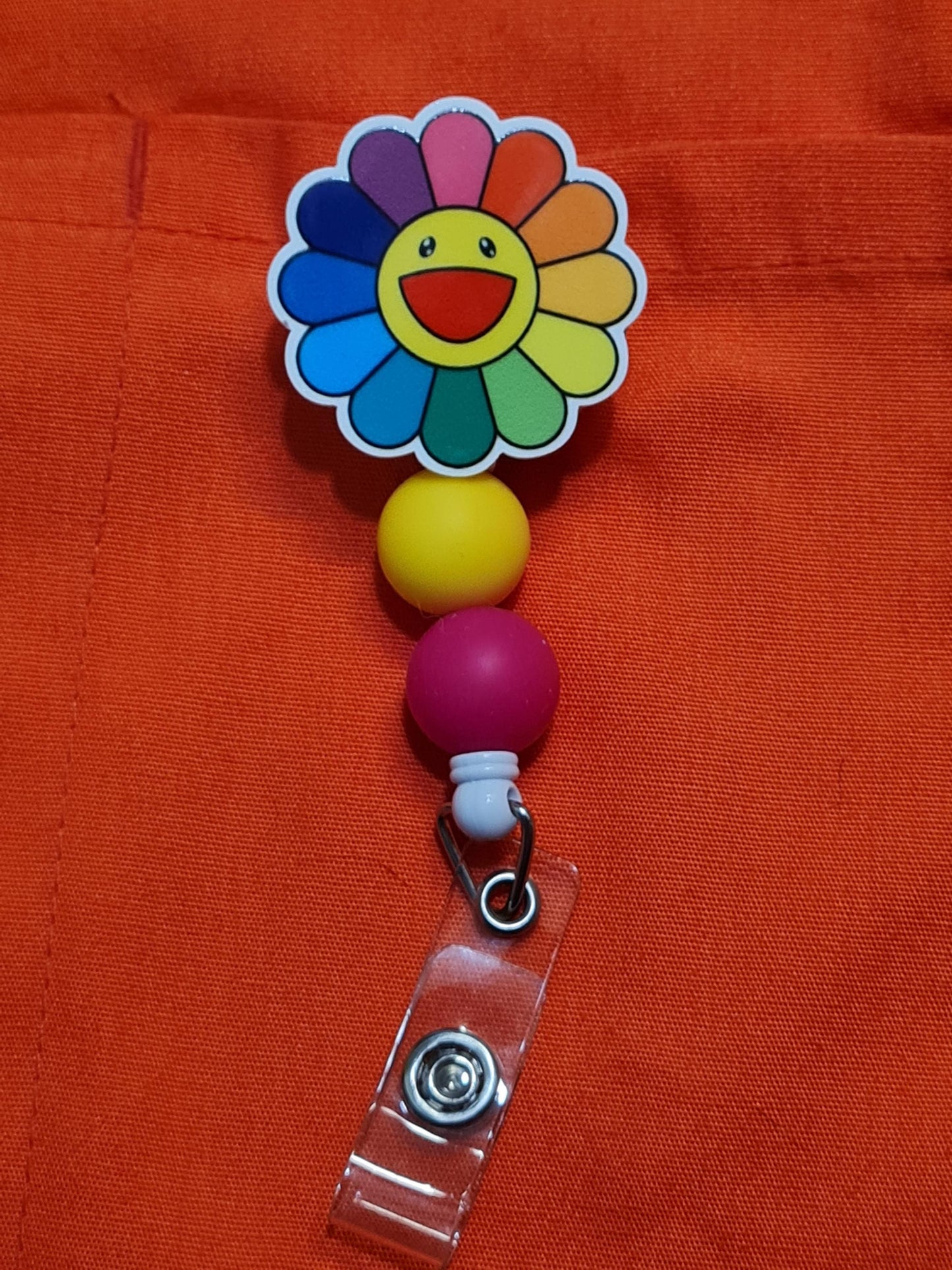 Colorful Daisy Badge Reel ~ Health Care Badge Reel ~ Medical Badge Reel ~ Badge Reel ~ RN Badge Reel ~ Happy Daisy Badge Reel