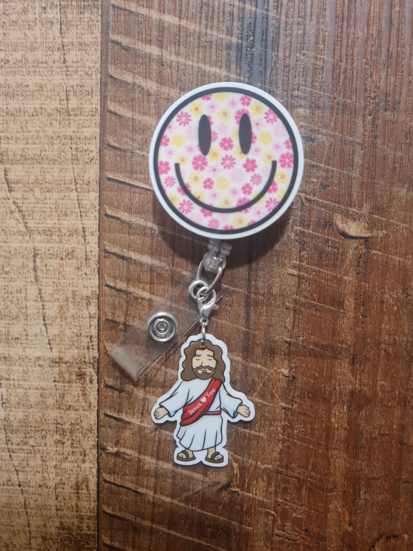 "Little Jesus" Faith ID Badge Charm - Christian Badge Accessory for Nurses and Doctors - Compassionate Care Medical Flair and Religious Gift