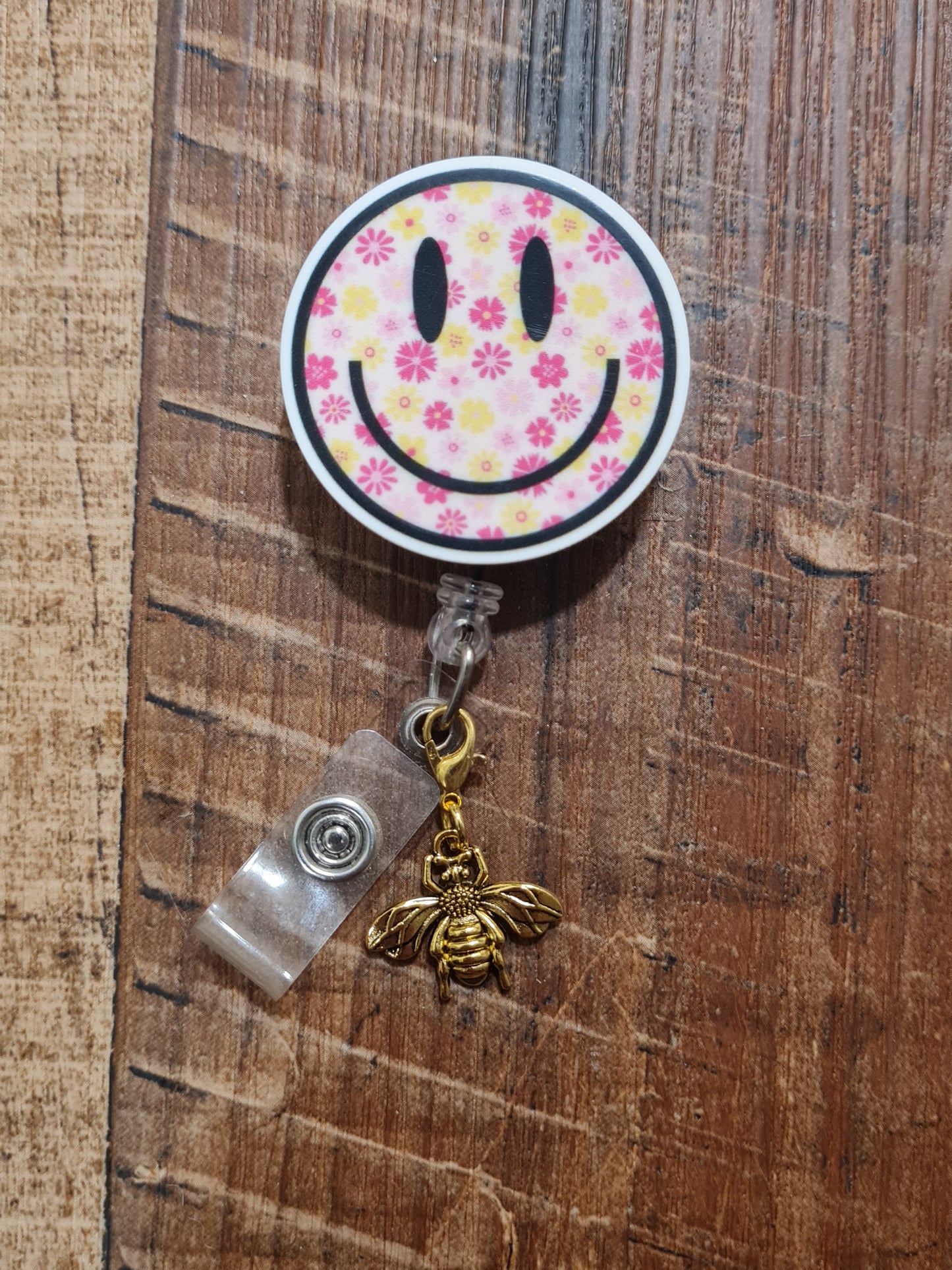 Bee ~ ID Badge Reel Charm ~ Custom Made Charms ~ Badge Buddy ~ Badge Accessories ~ Honey Bee ~ Badge Charm