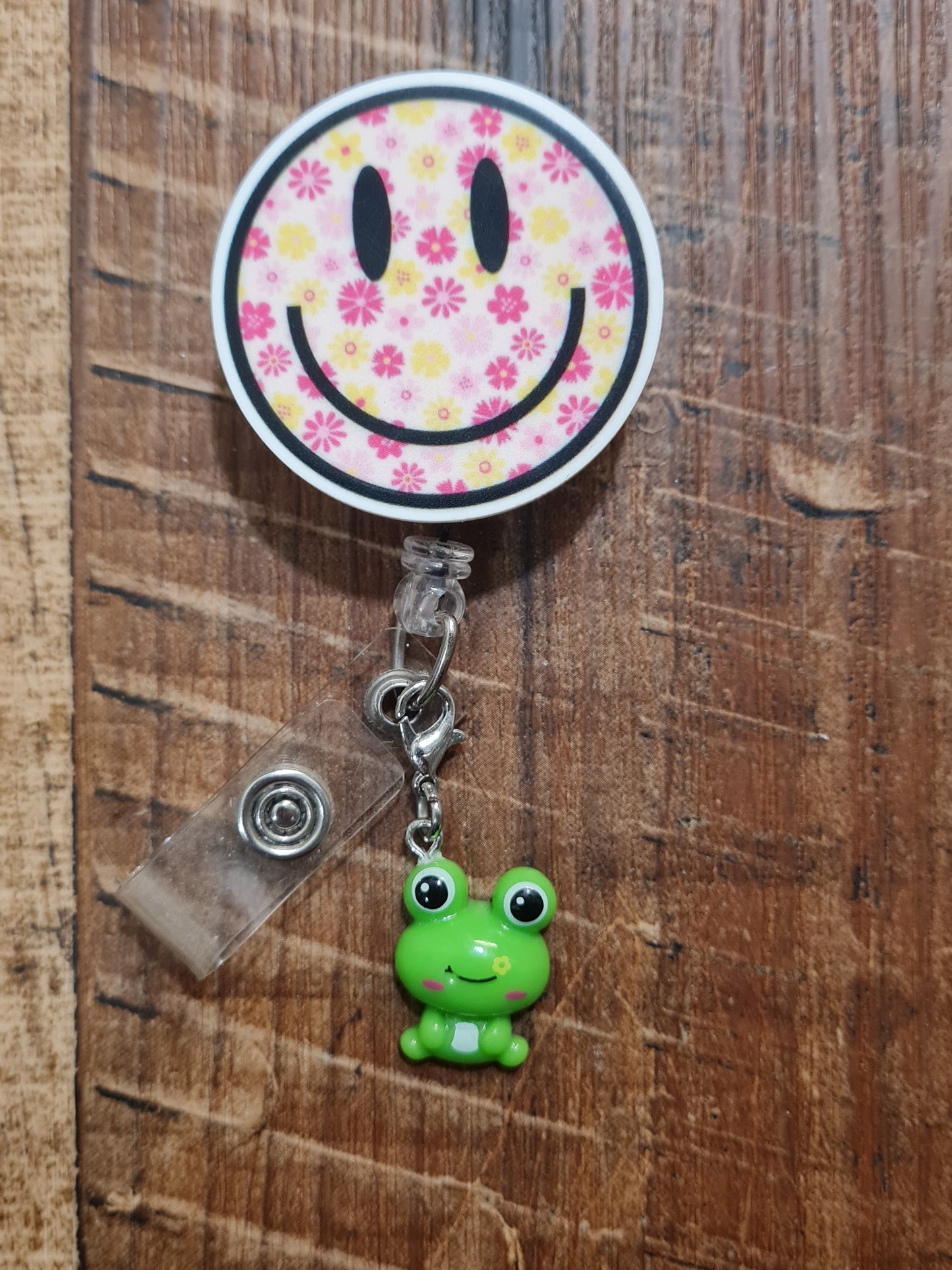 Frog ~ ID Badge Reel Charm ~ Custom Made Charms ~ Badge Buddy ~ Badge Accessories