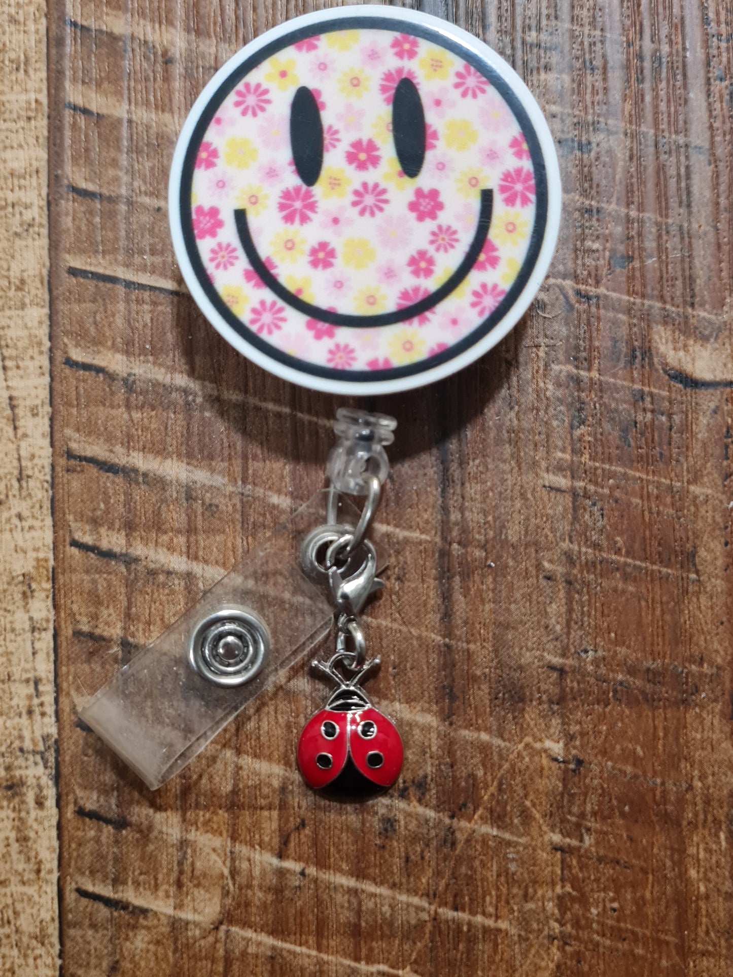 Lady Bug Badge Charm ~ ID Badge Reel Charm ~ Custom Made Charms ~ Badge Buddy ~ Badge Accessories ~ Lady Bug Charm ~ Lady Bugs