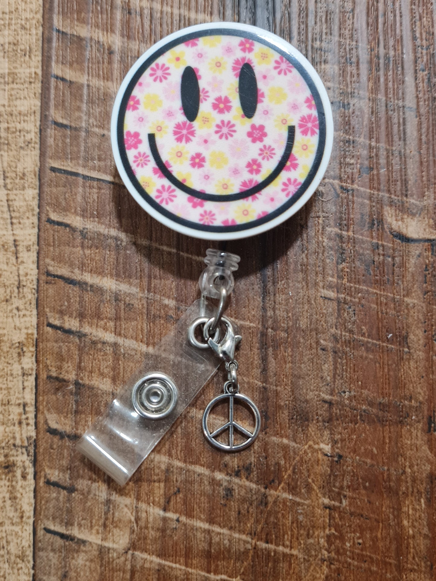 Peace Sign ~ ID Badge Reel Charm ~ Custom Made Charms ~ Badge Buddy ~ Badge Accessories ~ Badge Charm ~ Peace Charm