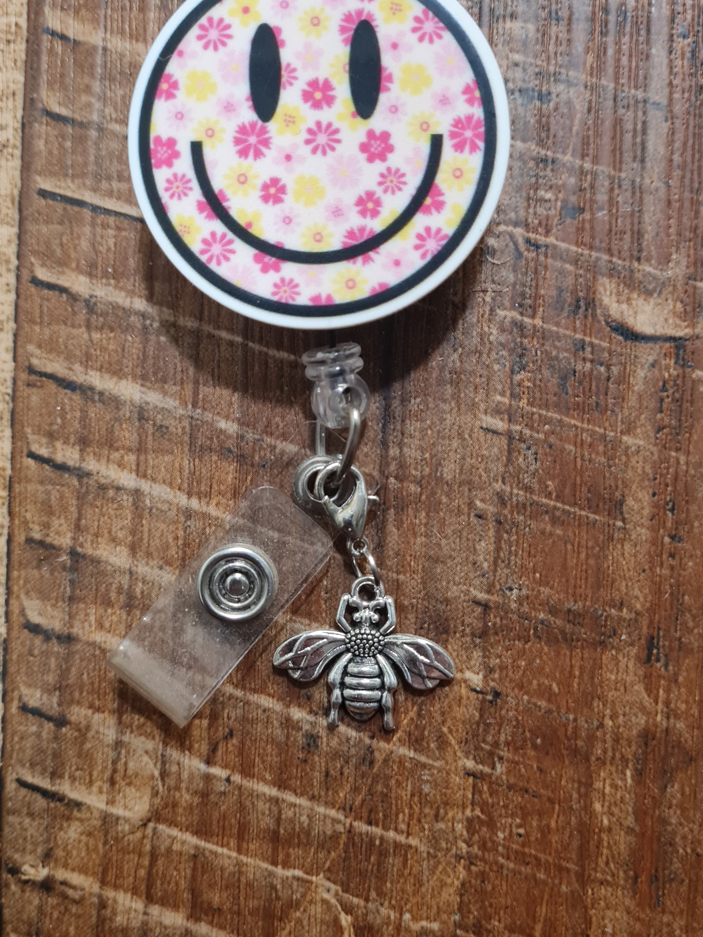 Bee ~ ID Badge Reel Charm ~ Custom Made Charms ~ Badge Buddy ~ Badge Accessories ~ Honey Bee ~ Badge Charm
