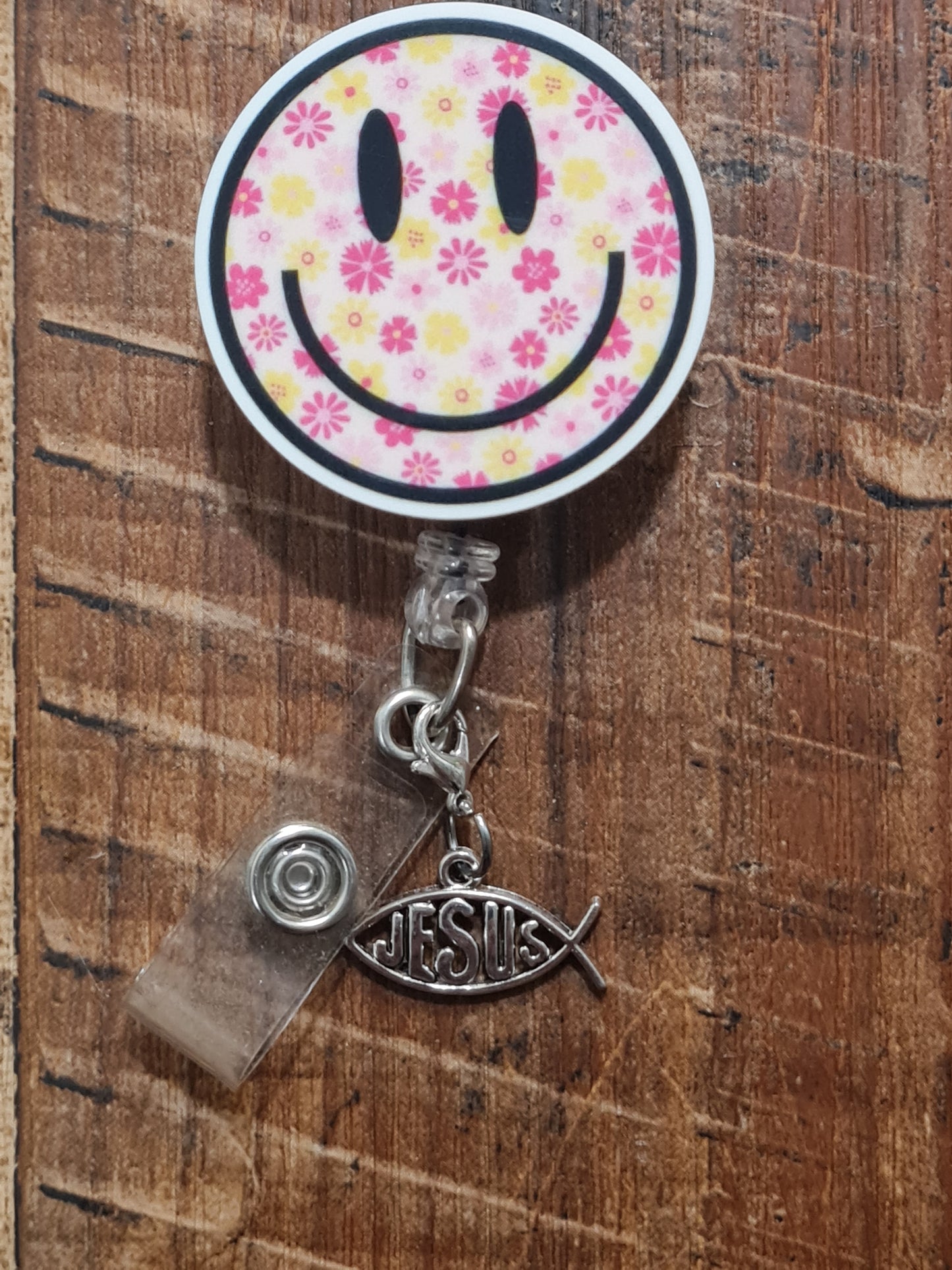 Jesus ~ ID Badge Reel Charm ~ Sign of Jesus ~ Custom Made Charms ~ Badge Buddy ~ Badge Accessories