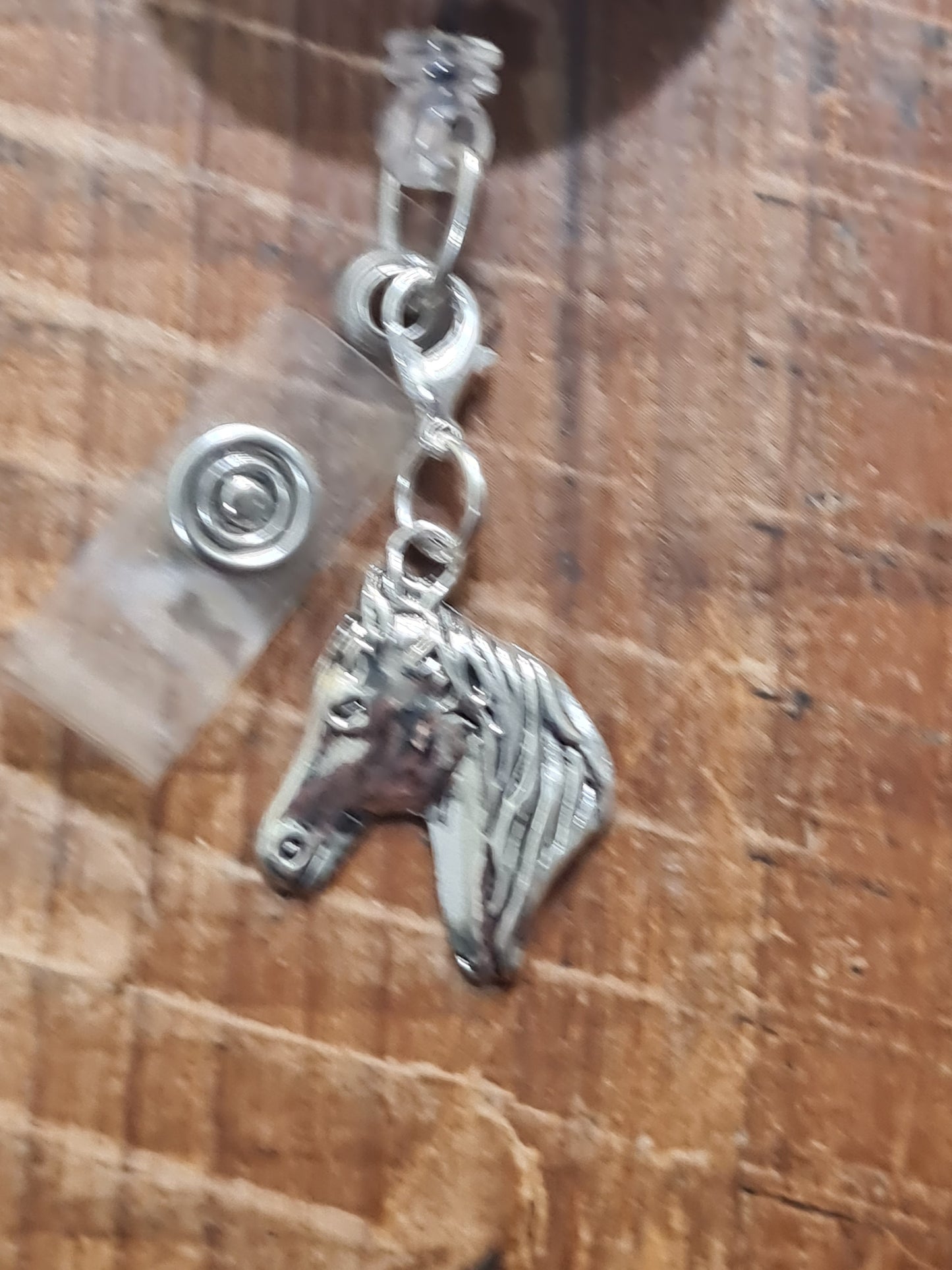 Horse ~ Cowboy ~ Cowgirl ~ ID Badge Reel Charm ~ Custom Made Charms ~ Badge Buddy ~ Badge Accessories ~ Texas ~ Badge Charm ~ Horse Head