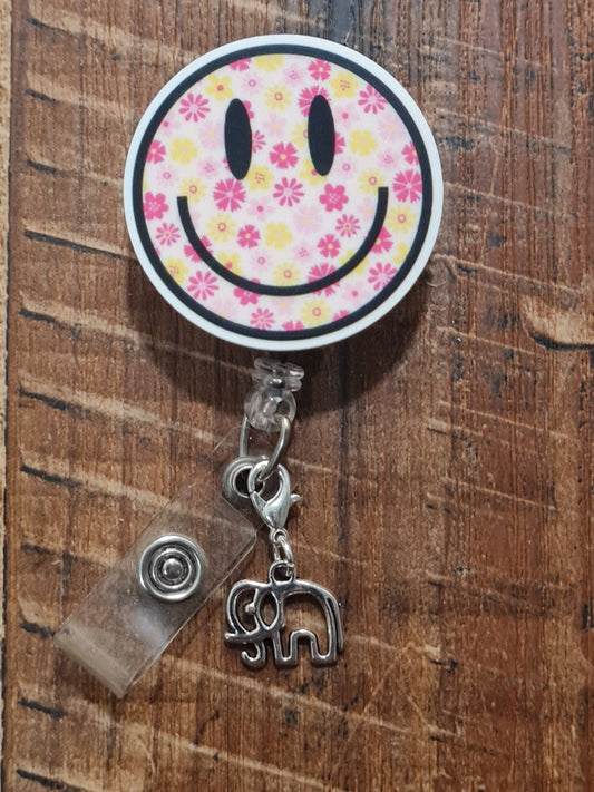 Elephant ~ ID Badge Reel Charm ~ Elephant ~ Custom Made Charms ~ Badge Buddy ~ Badge Accessories ~ Lucky Elephant  ~ Trunk Up