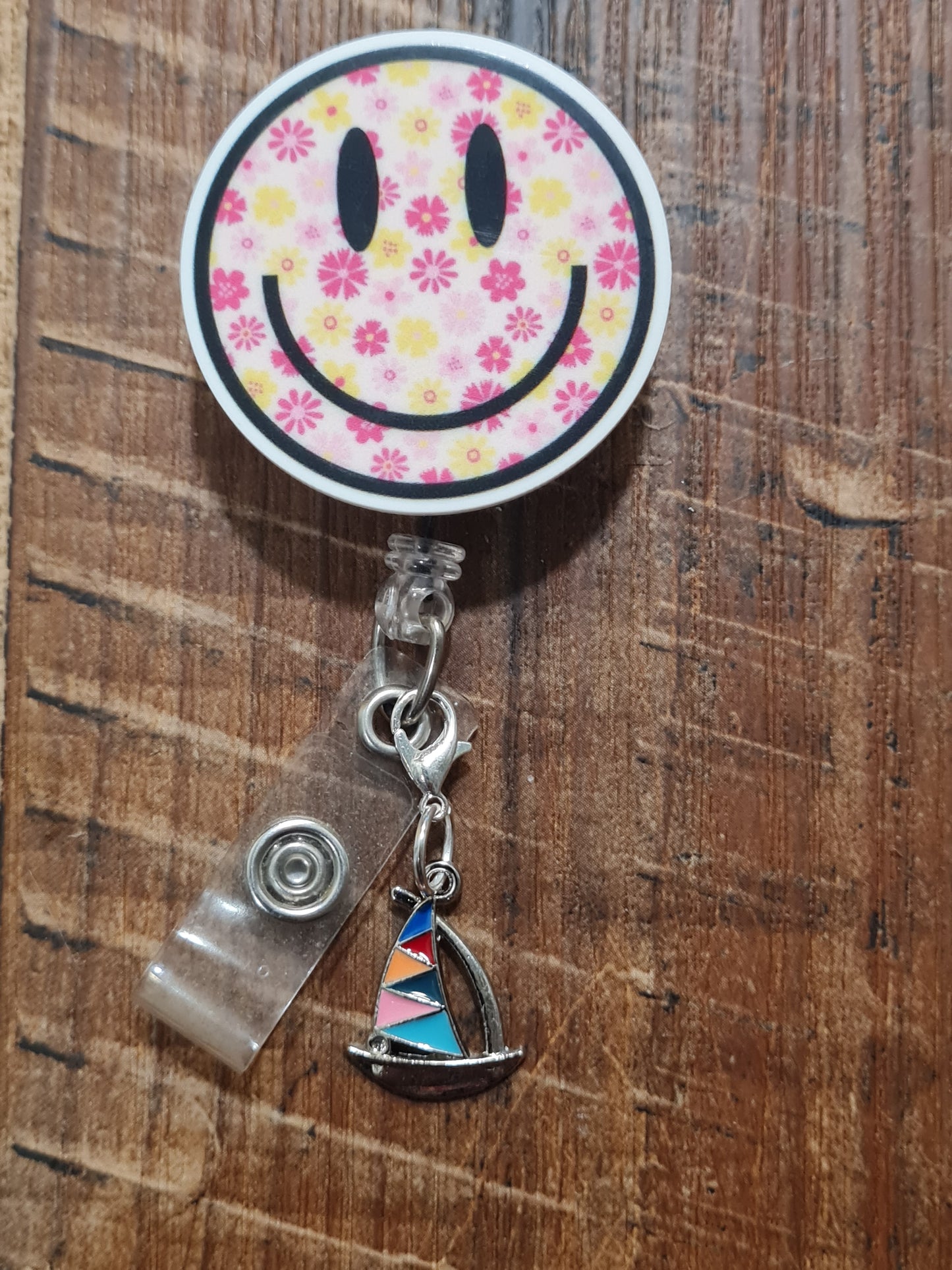 Sailboat Charm ~ ID Badge Reel Charm ~ Custom Made Charms ~ Badge Buddy ~ Badge Accessories ~ Boat Charm ~ Badge Charm ~ Boat