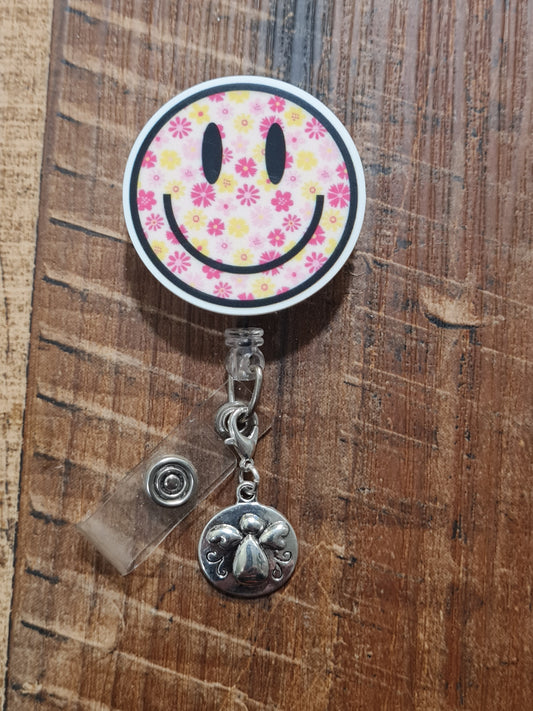 Angel ~ ID Badge Reel Charm ~ Custom Made Charms ~ Badge Buddy ~ Badge Accessories ~ Guardian Angel Charm  ~ ID Badge Charm ~ Guardian Angel ID Badge Reel Charm - Spiritual Heavenly Lanyard Flair for Nurses, Caregivers, and Teachers