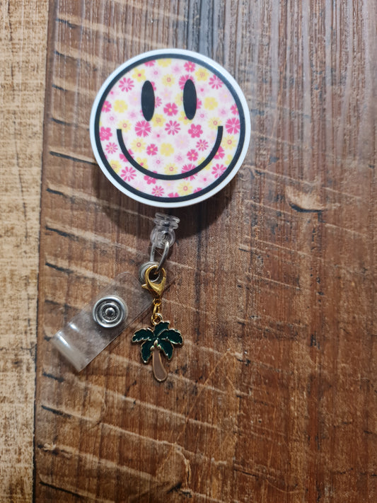 Palm Tree  ~ ID Badge Reel Charm ~ Custom Made Charms ~ Badge Buddy ~ Badge Accessories ~ Beach Dreaming