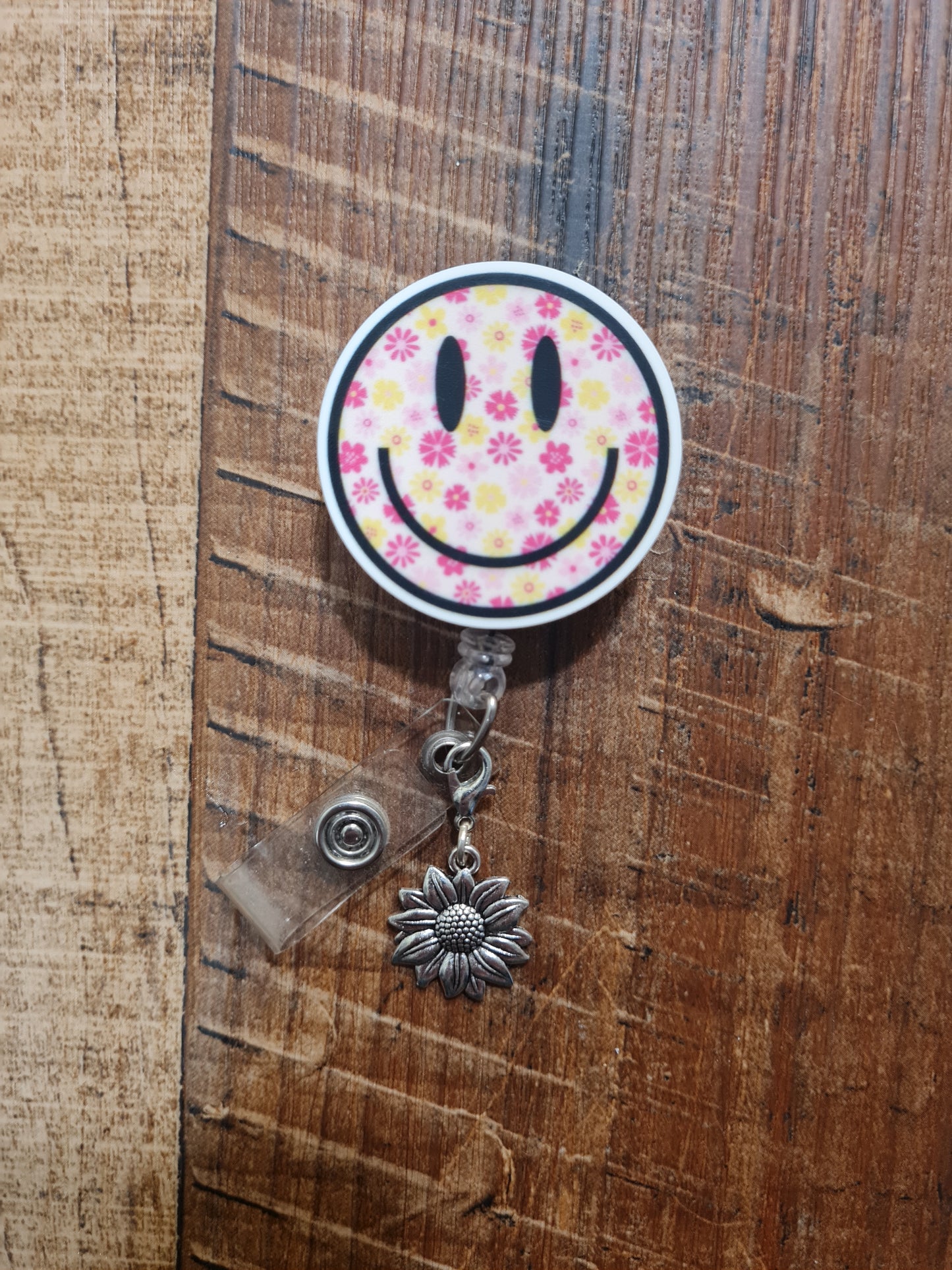 Sunflower Charm ~ ID Badge Reel Charm ~ Custom Made Charms ~ Badge Buddy ~ Badge Accessories ~ Sunflower Charm ~  Sunflower ID Badge Charm ~ Sunflower ID Badge Reel Charm - Cute Floral Lanyard Flair for Nurses, Teachers, and Medical Professionals