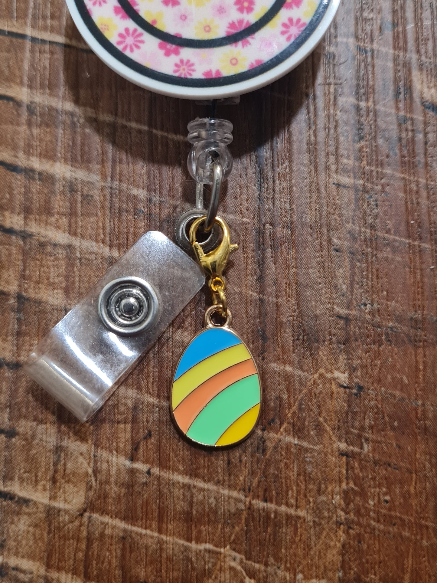6 Styles ~ Easter Egg ~ ID Badge Reel Charm ~ Custom Made Charms ~ Egg ~ Badge Buddy ~ Badge Accessories ~ Easter Basket