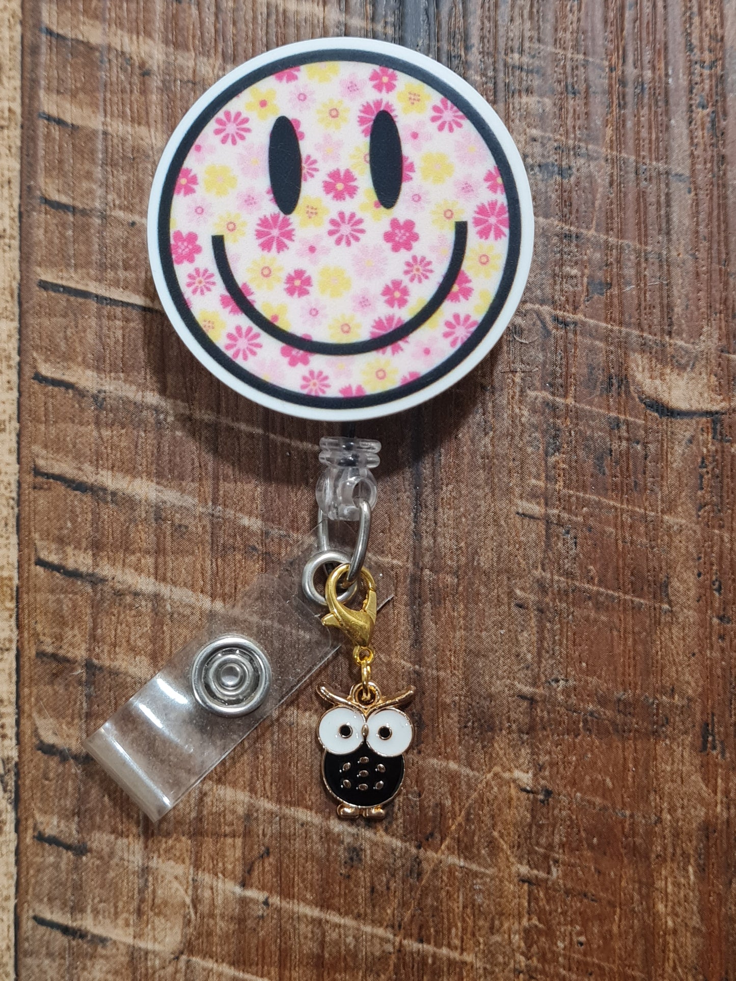 Colorful Owl Charm ~ ID Badge Reel Charm ~ Custom Made Charms ~ Badge Buddy ~ Badge Accessories ~ Cute Owl ~ Owl Charm ~ Work Badge Charm ~ Wise Owl ID Badge Reel Charm - Cute Bird Lanyard Flair for Nurses, Teachers, and Night Shift Staff