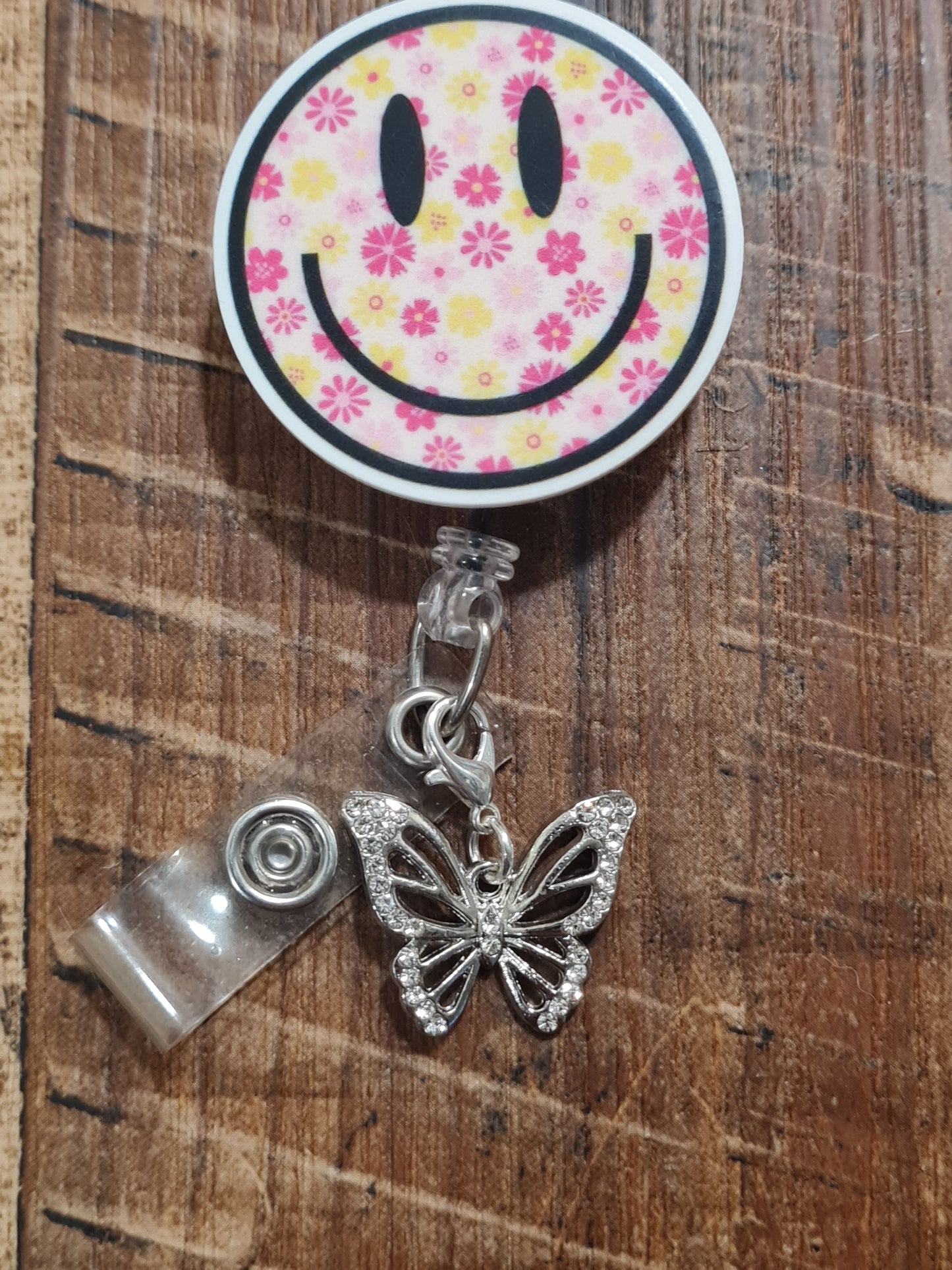 Butterfly ~ ID Badge Reel Charm ~ Custom Made Charms ~ Badge Buddy ~ Badge Accessories ~ Butterflies