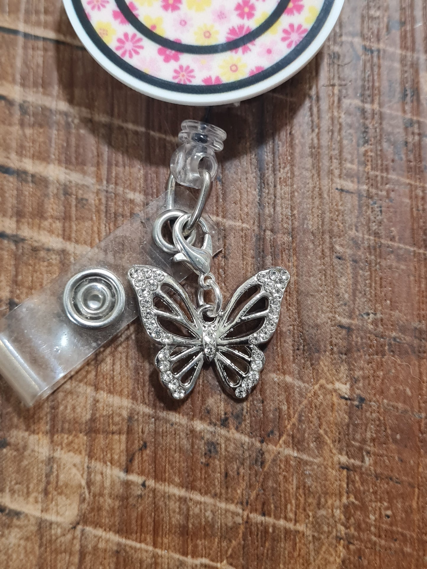 Butterfly ~ ID Badge Reel Charm ~ Custom Made Charms ~ Badge Buddy ~ Badge Accessories ~ Butterflies
