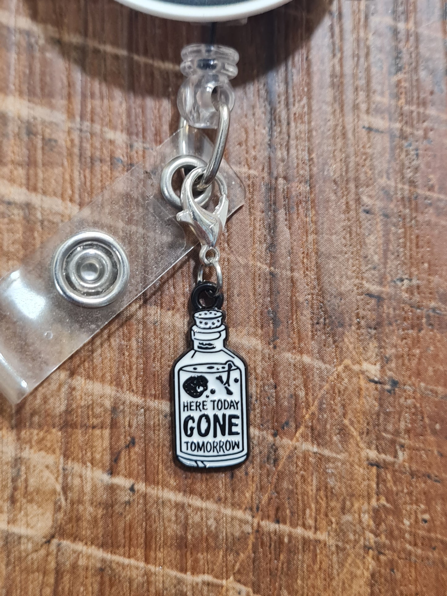 Halloween Charm ~ ID Badge Reel Charm ~ Custom Made Charms ~ Badge Buddy ~ Badge Accessories ~ ID Badge Charm ~ Potion ID Badge Charm ~ Poison Bottle ID Badge Reel Charm - Spooky Halloween Lanyard Flair for Nurses, Pharmacists, and Lab Techs