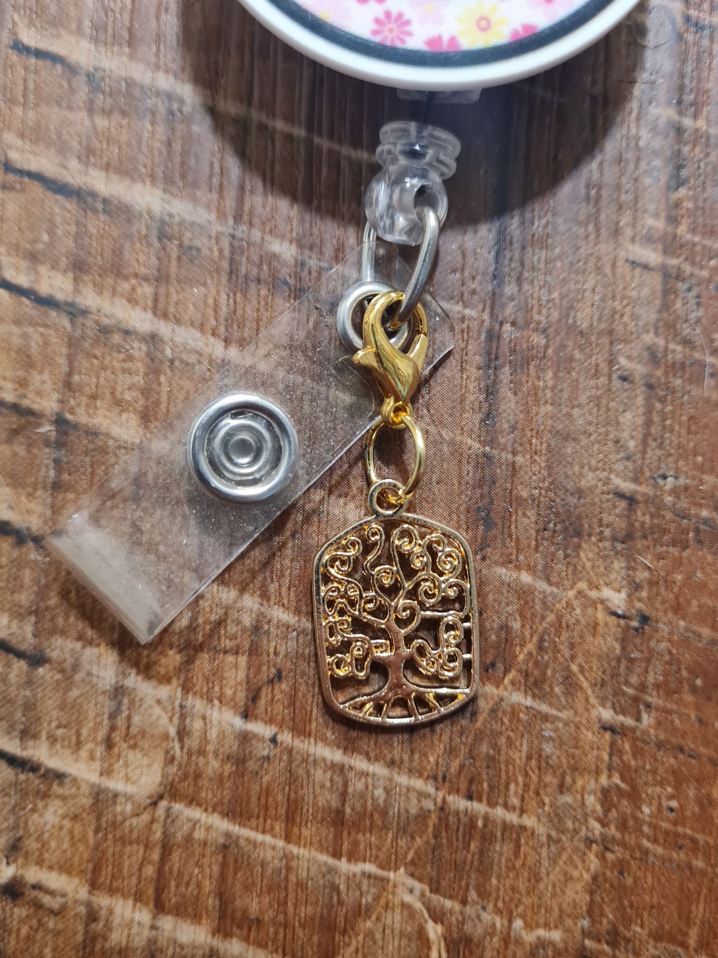 Tree of Life ~ ID Badge Reel Charm ~ Custom Made Charms ~ Badge Buddy ~ Badge Accessories