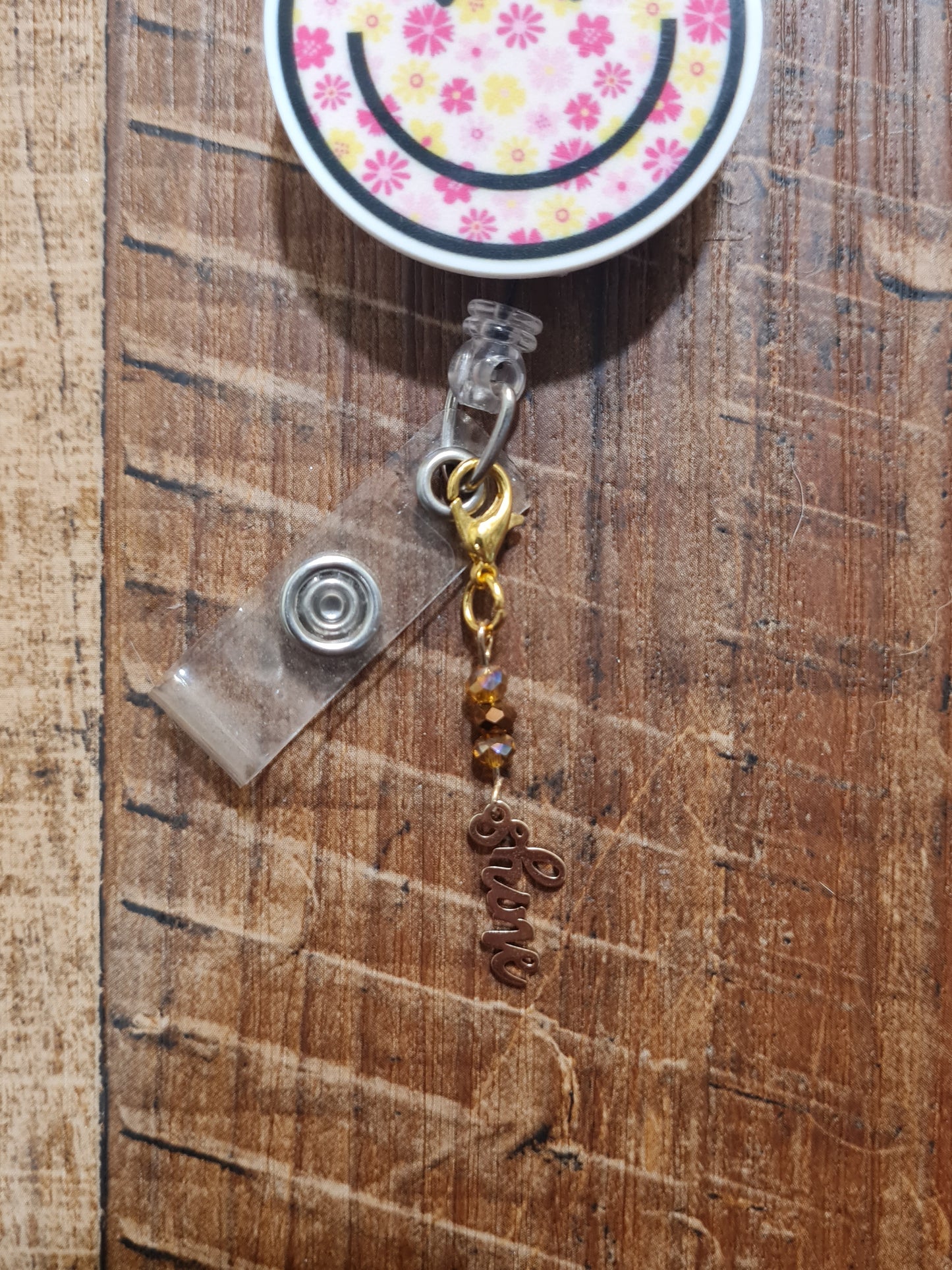 Motivational Charm ~ ID Badge Reel Charm ~ Custom Made Charms ~ Badge Buddy ~ Badge Accessories ~ Fearless ~ Beautiful ~ Shine ~ Love ~ Motivational Word ID Badge Reel Charm - Positive Affirmation Lanyard Flair for Nurses, Teachers, and Social Workers